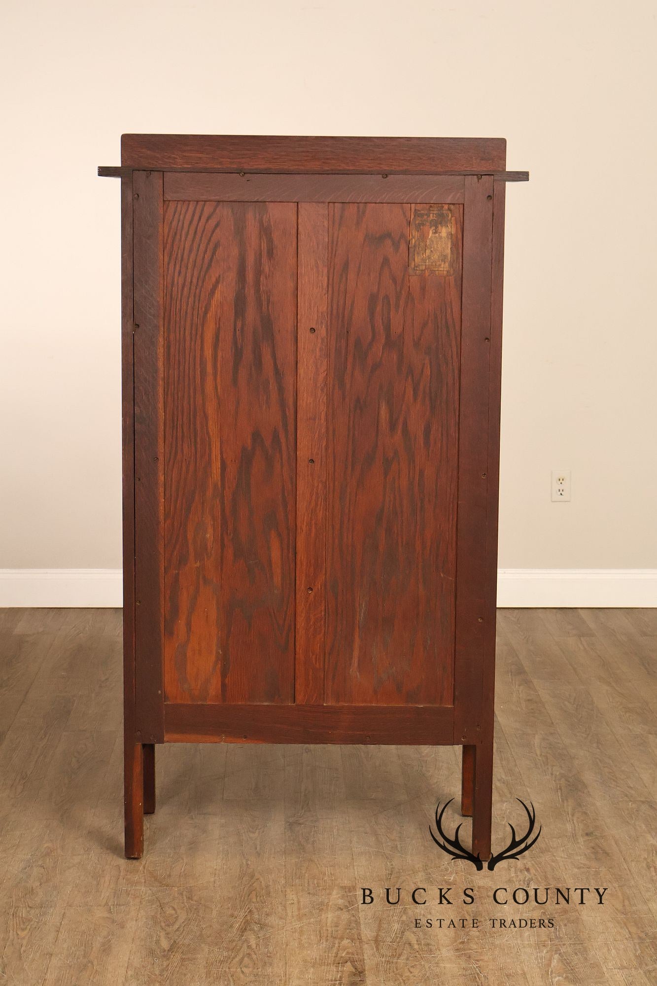 Gustav Stickley Model 820 Antique Oak China Cabinet