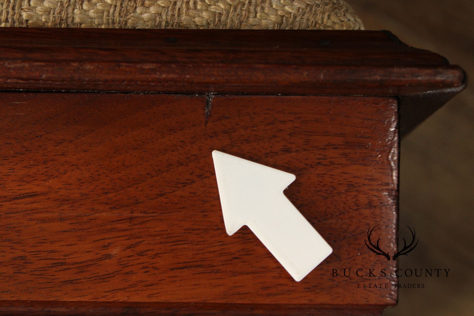 Vintage Mahogany Queen Anne Style Footstool