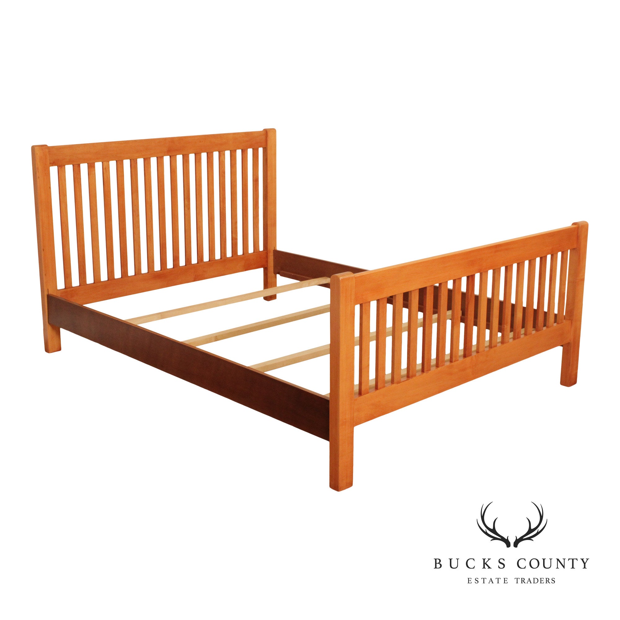 Mission Style Maple Queen Size Bed Frame