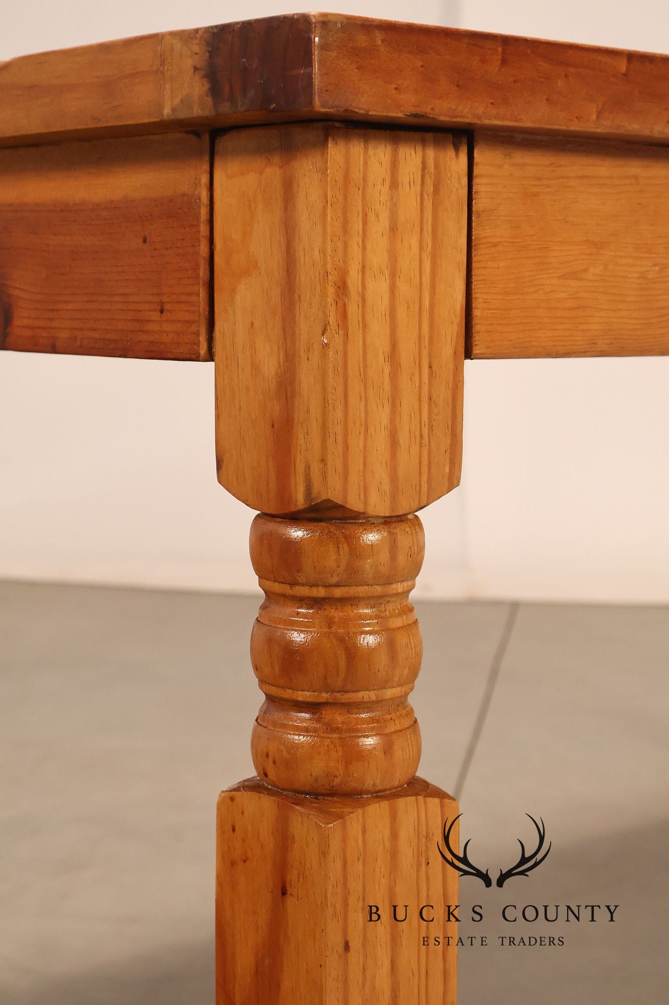 Mexican Pine Vintage Rustic One Drawer Writing or Dining Table