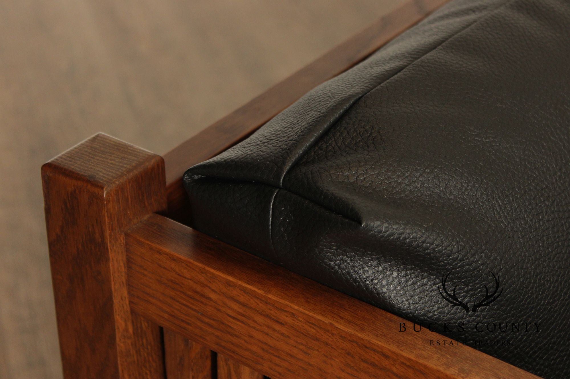 Stickley Mission Collection Oak Spindle Settee