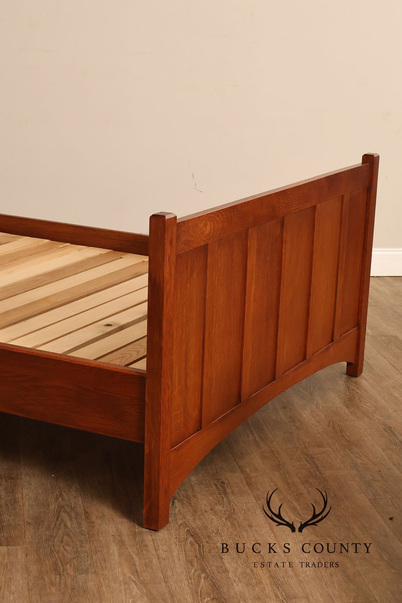Custom Quality Mission Style Full-Size Oak Bed