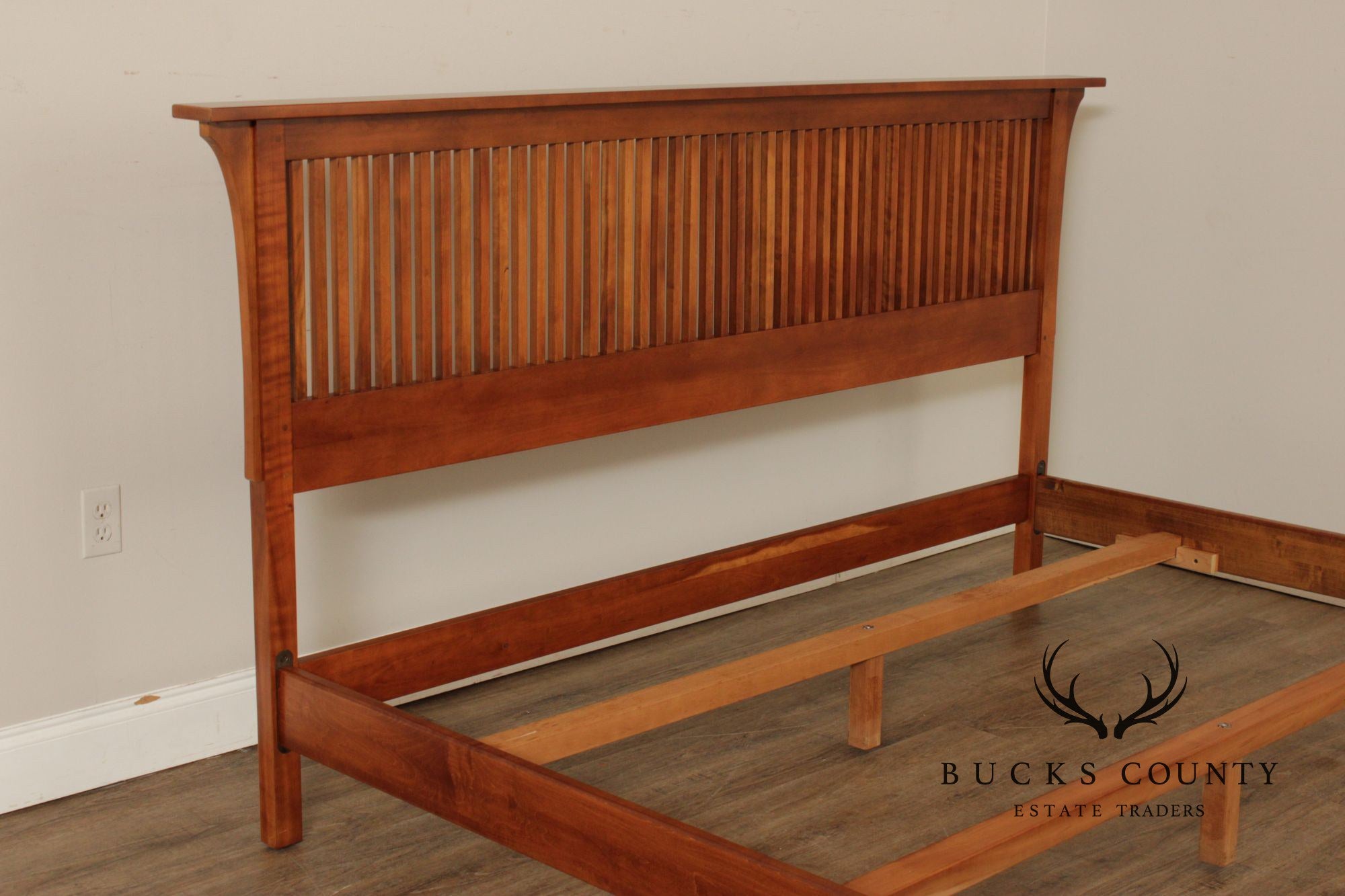 Stickley Mission Collection Cherry King Spindle Bed