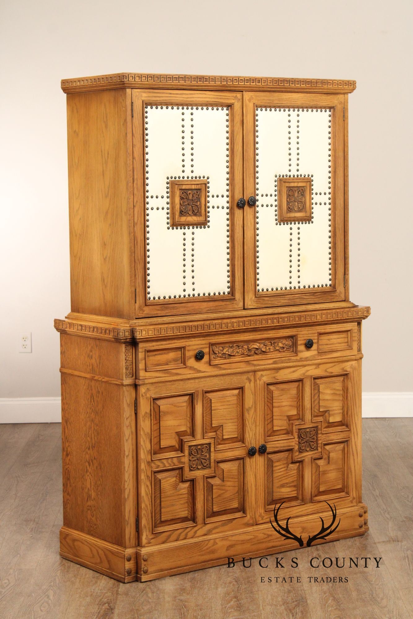 Romweber Viking Oak Vintage Two Door Cabinet