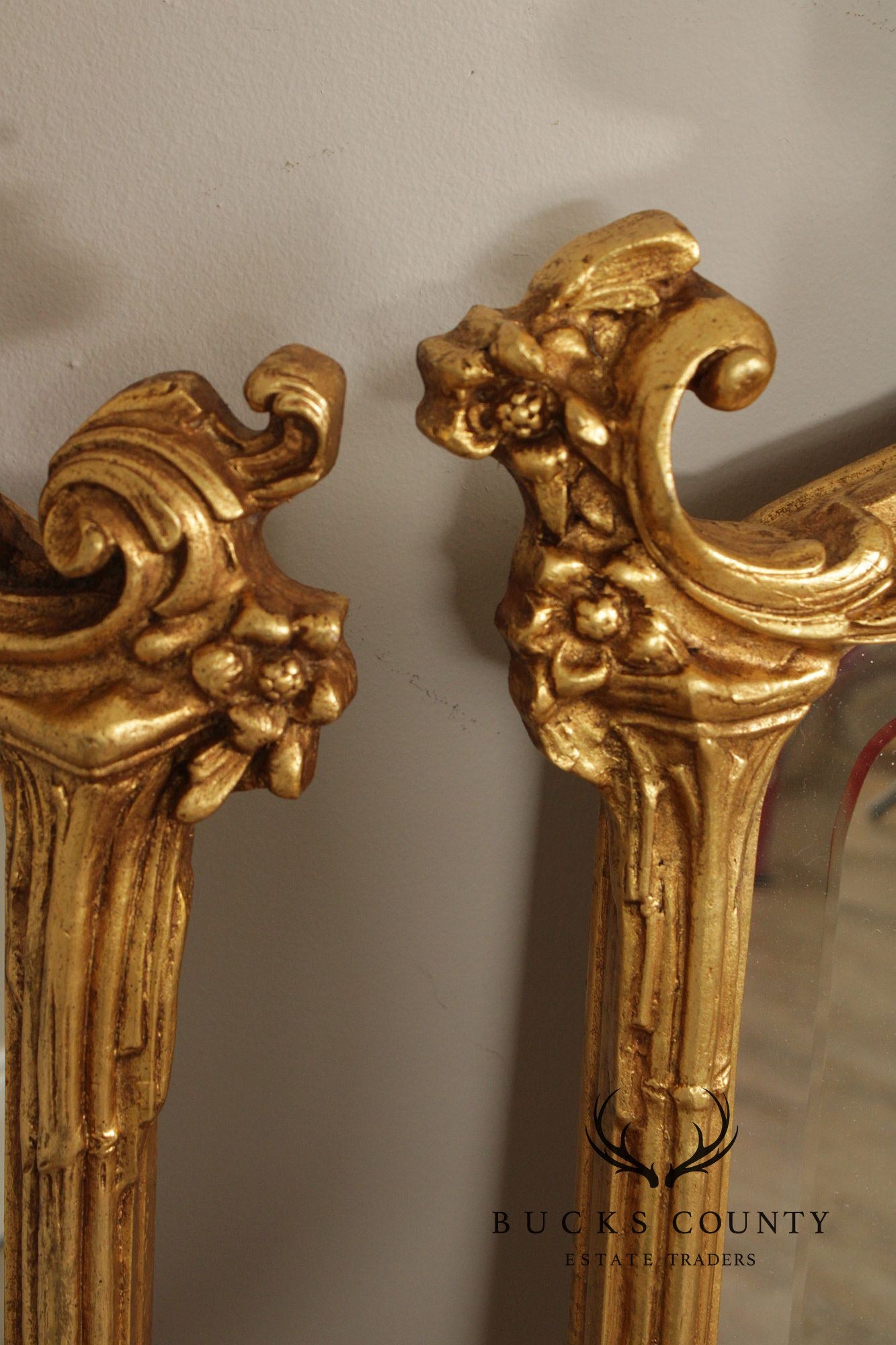 George III Style Pair Of Giltwood Wall Mirrors