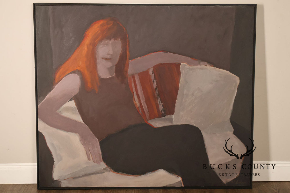 Anne Cooper Dobbins Oil Painting, The Redhead