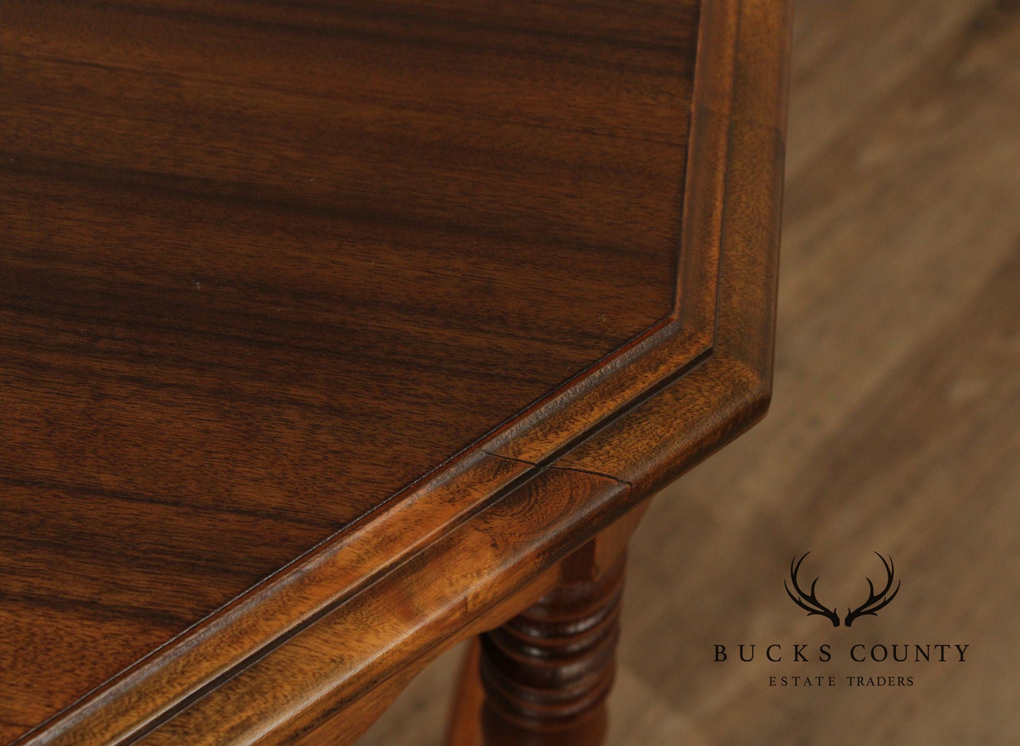 1920's Vintage Walnut Octagonal Side Table