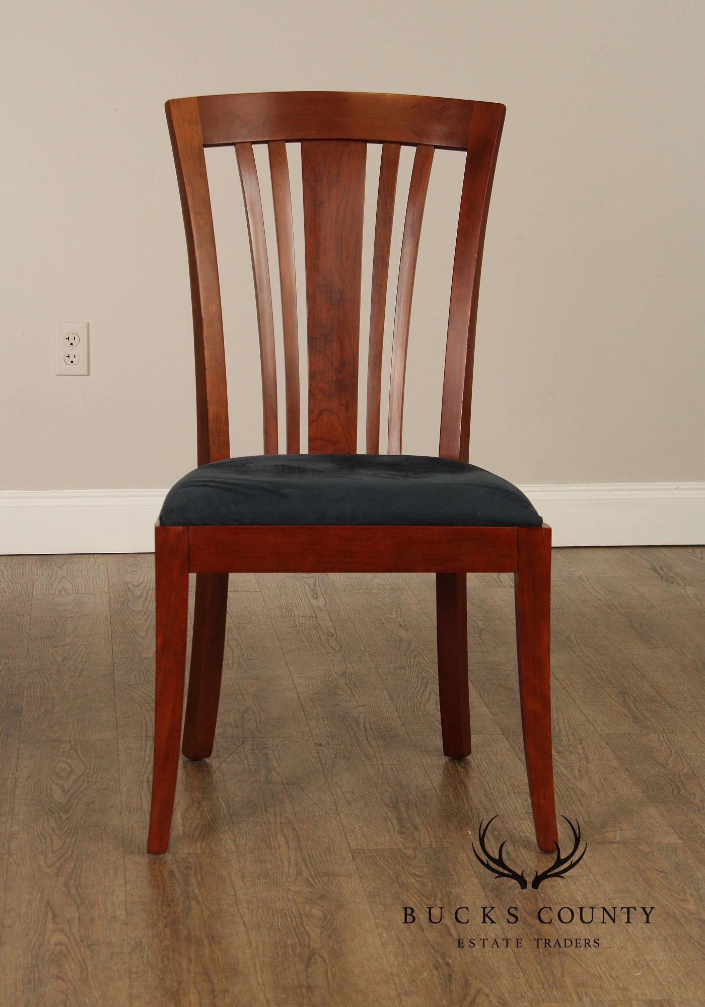 Stickley Metropolitan Collection Set of Eight Cherry Side Chairs