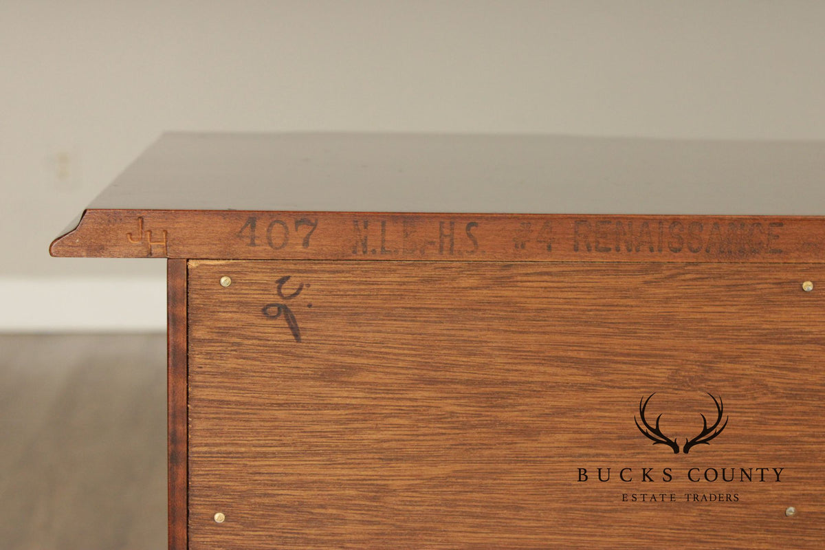 Stickley Chippendale Style Mahogany Blockfront Chest