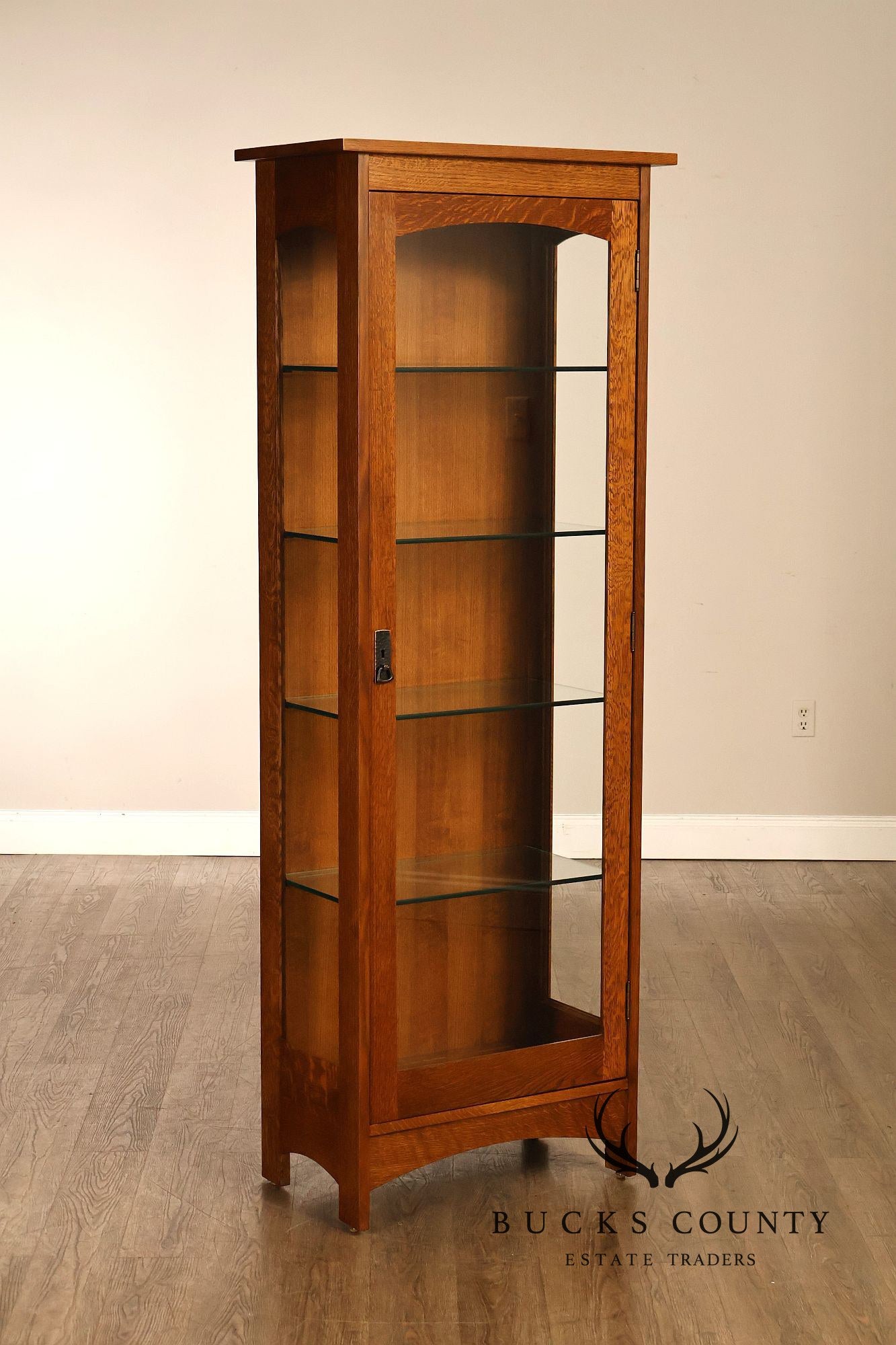 Stickley Mission Collection Oak Display Cabinet