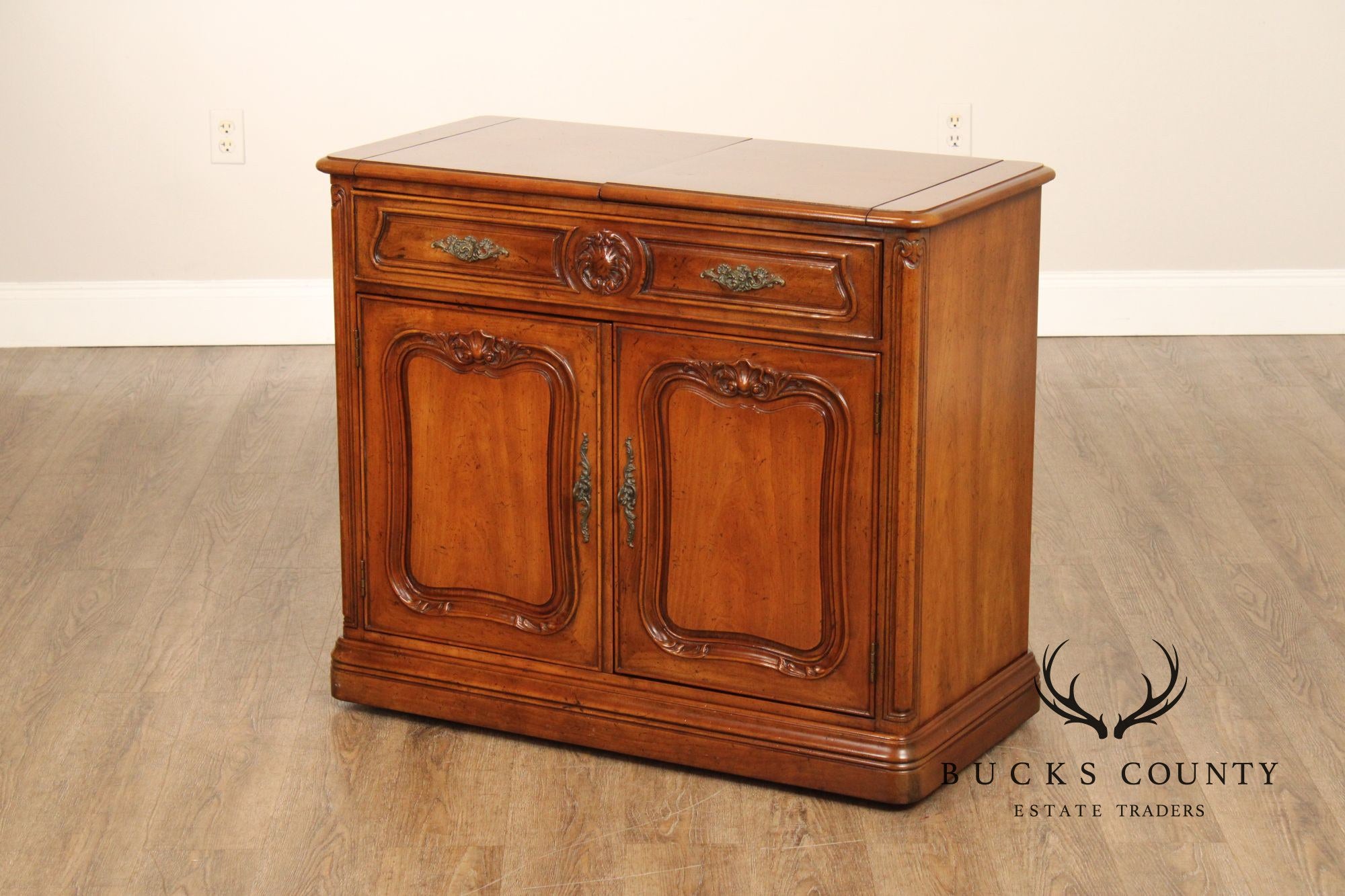 Henredon French Provincial Style Flip Top Server