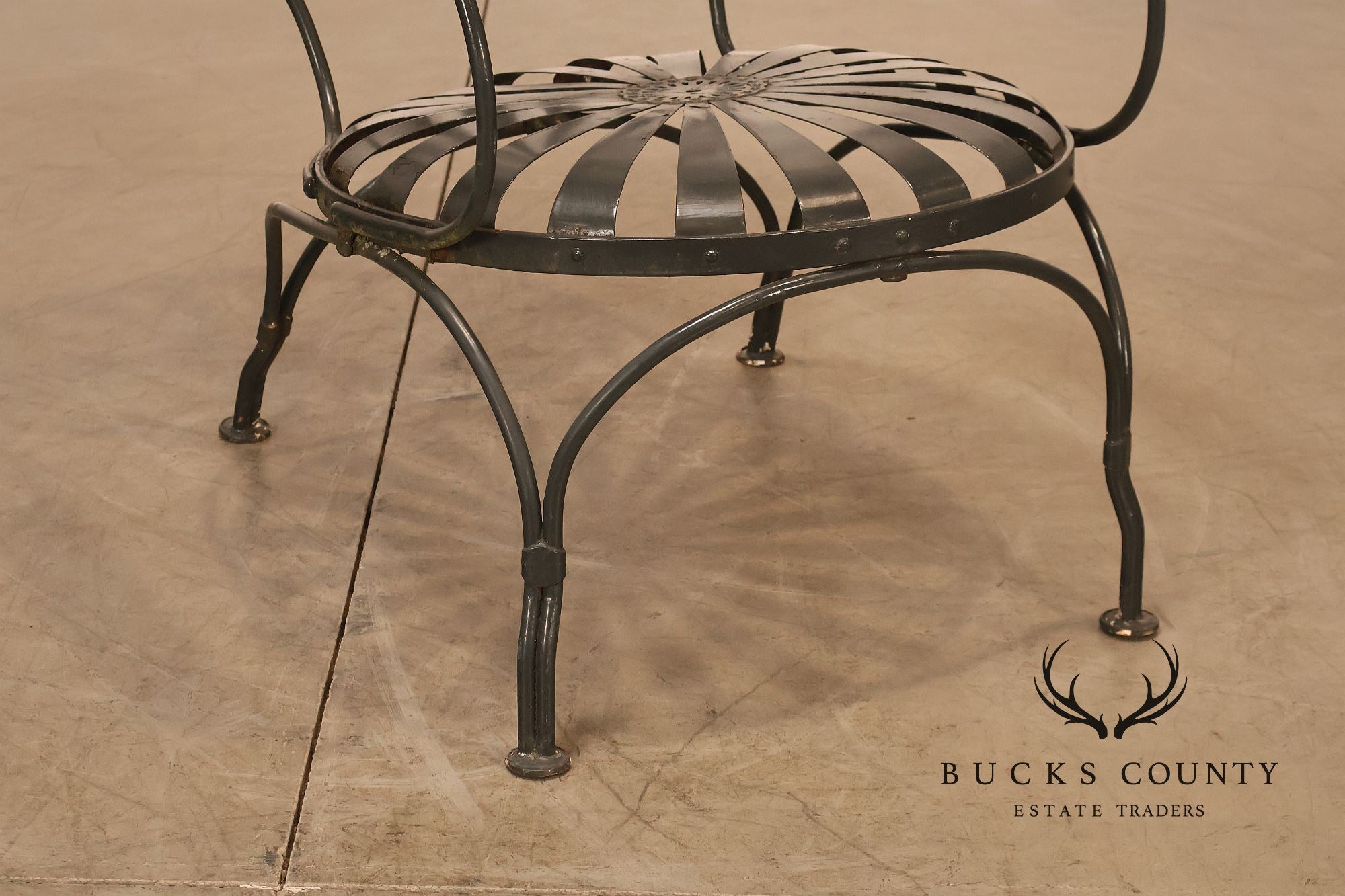 Francois Carre Outdoor Patio Sunburst Armchair