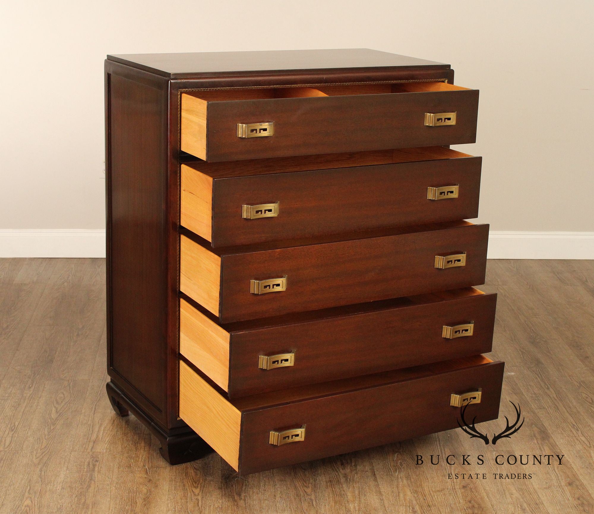 Rway Asian Inspired Mahogany Chest of Drawers