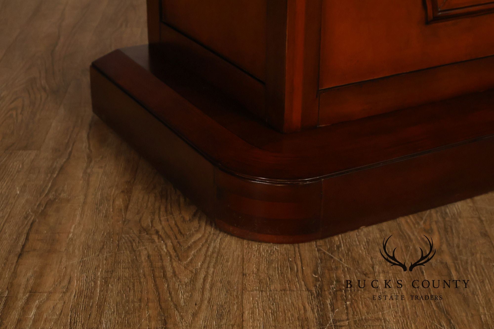 Traditional Home Bar With Wine Storage And Two Bar Stools