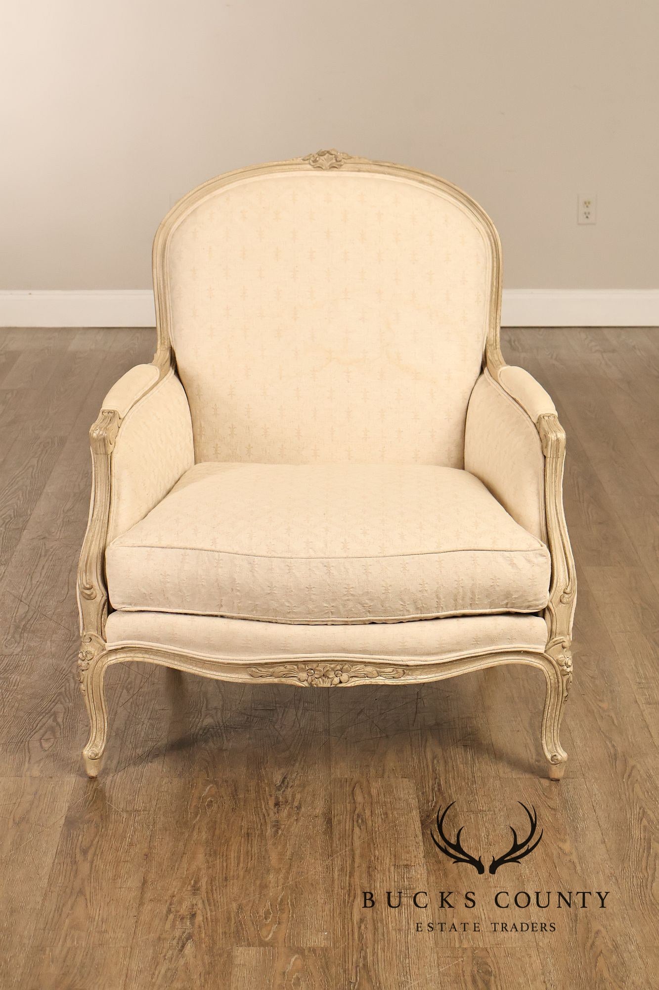 Pama Furniture Inc French Provincial Style Bergere Armchair