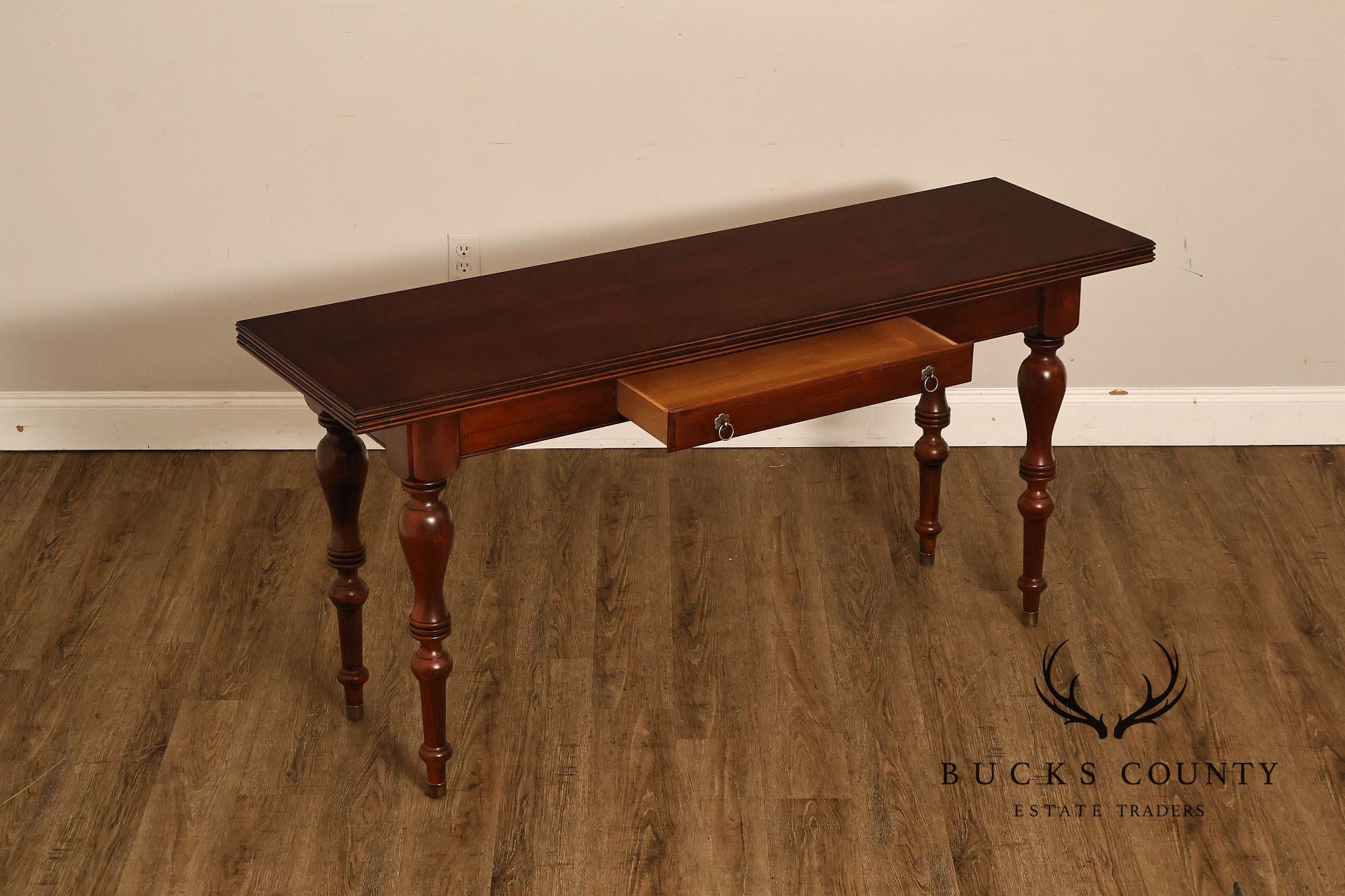 Ethan Allen British Classics Cherry Flip Top Console Dining Table