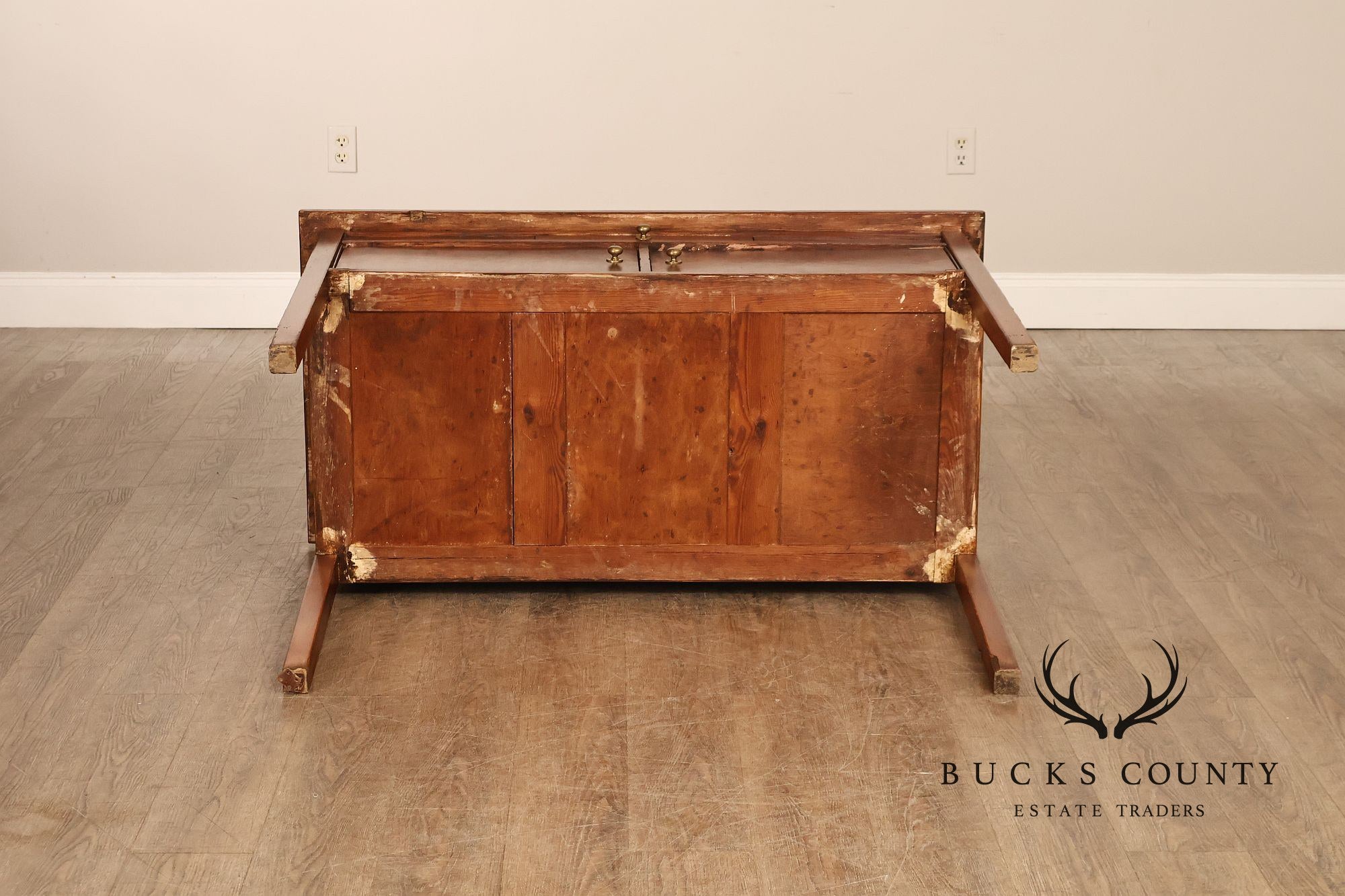 Antique American Bench Made Server Table