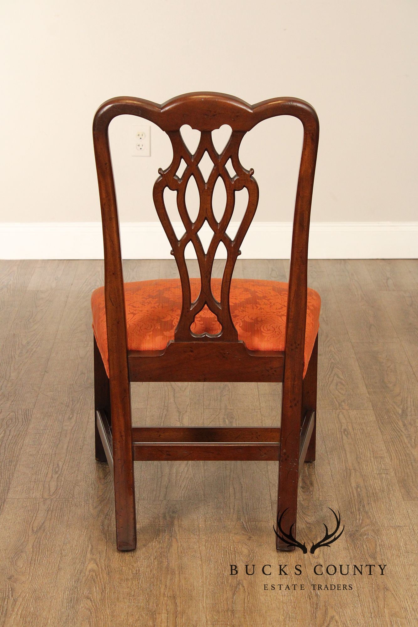 Henredon Chippendale Style Vintage Set of Six Mahogany Dining Chairs