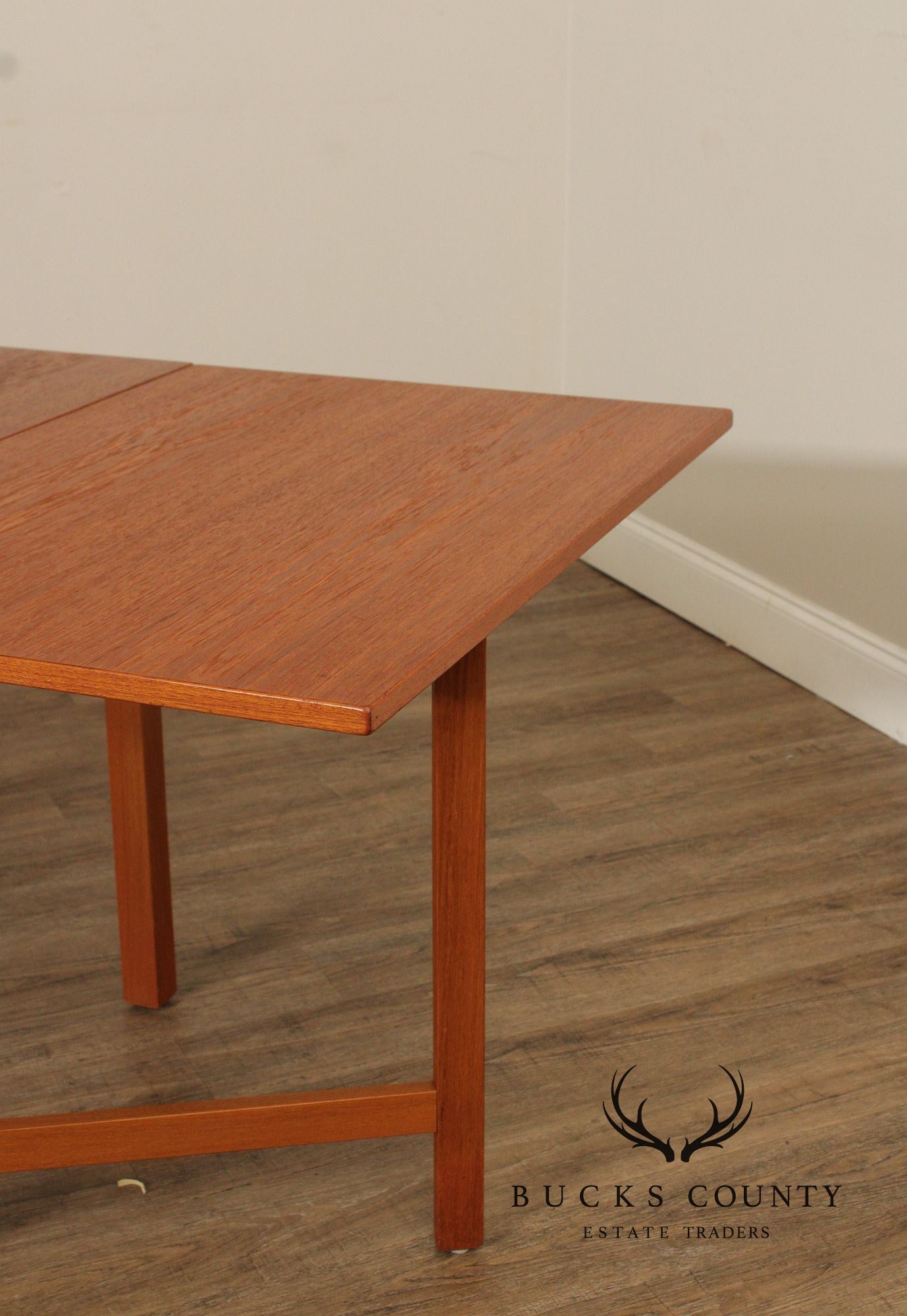 Danish Modern Teak Drop Leaf Dining Table