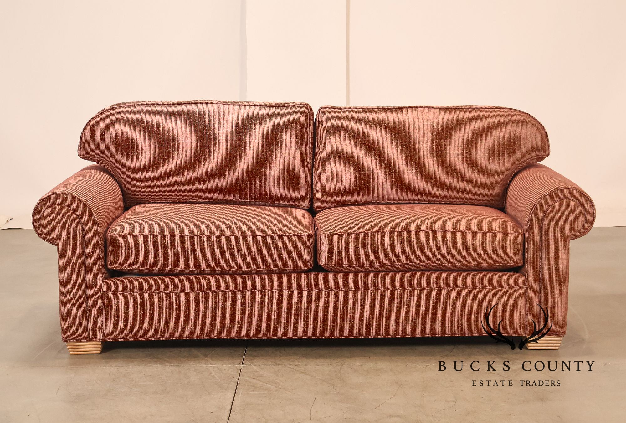Contemporary Rolled Arm Upholstered Sofa