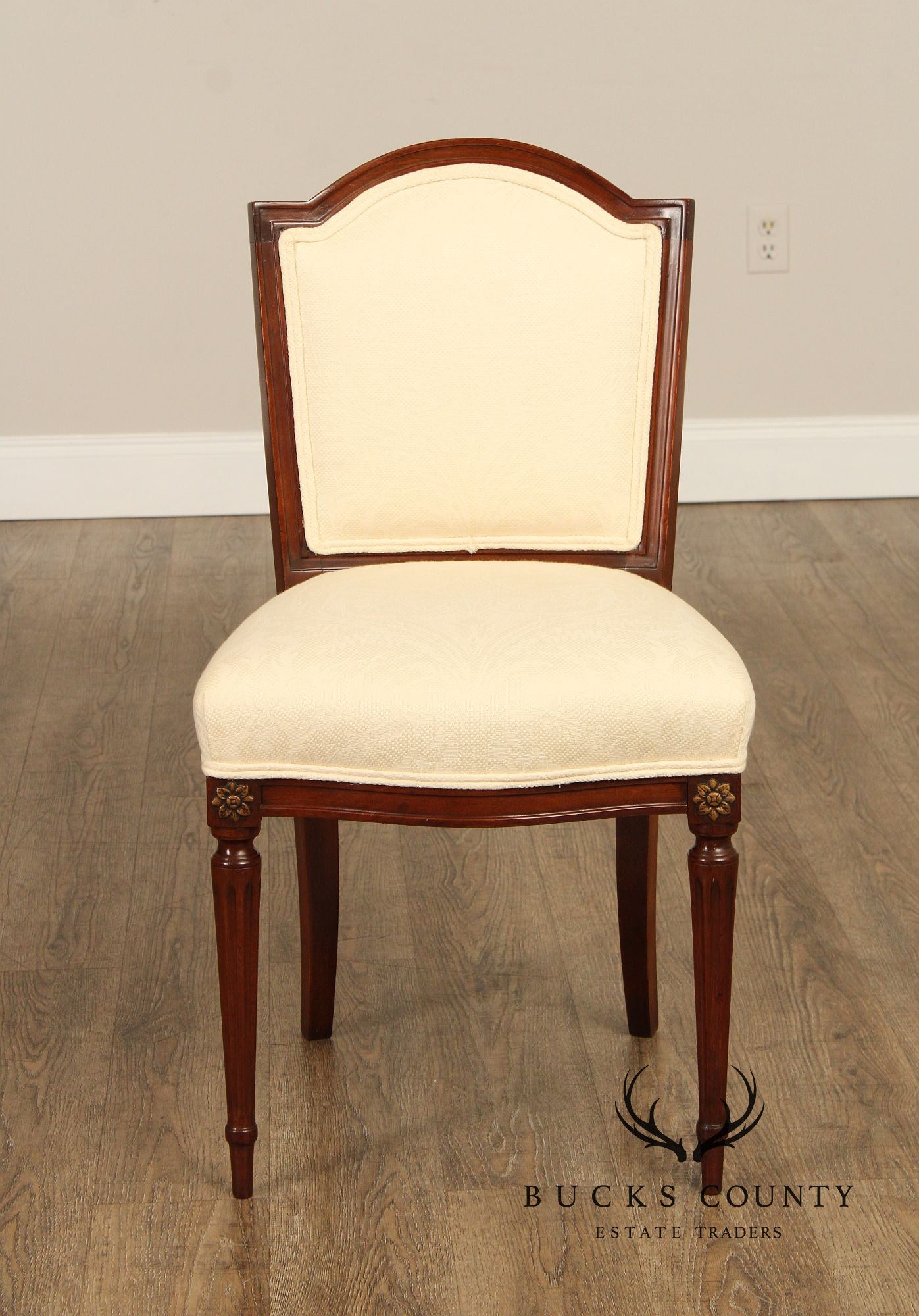 1930's French Louis XVI Style Mahogany Side Chair