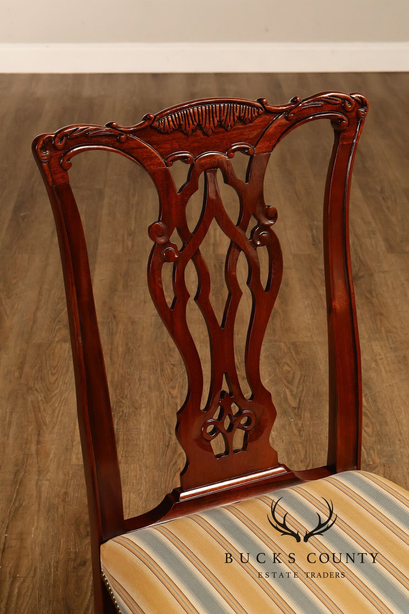 Chippendale Style Set of Eight Mahogany Dining Chairs