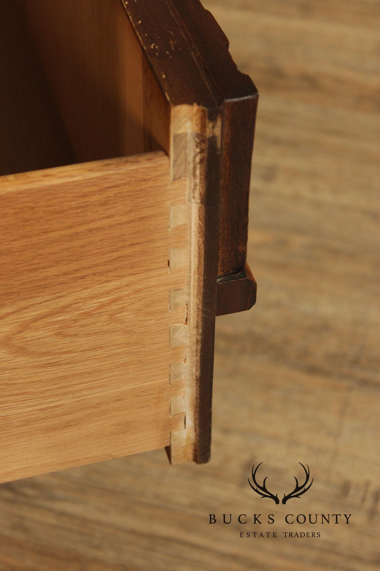 Lane 'Pueblo' Brutalist Oak China Cabinet