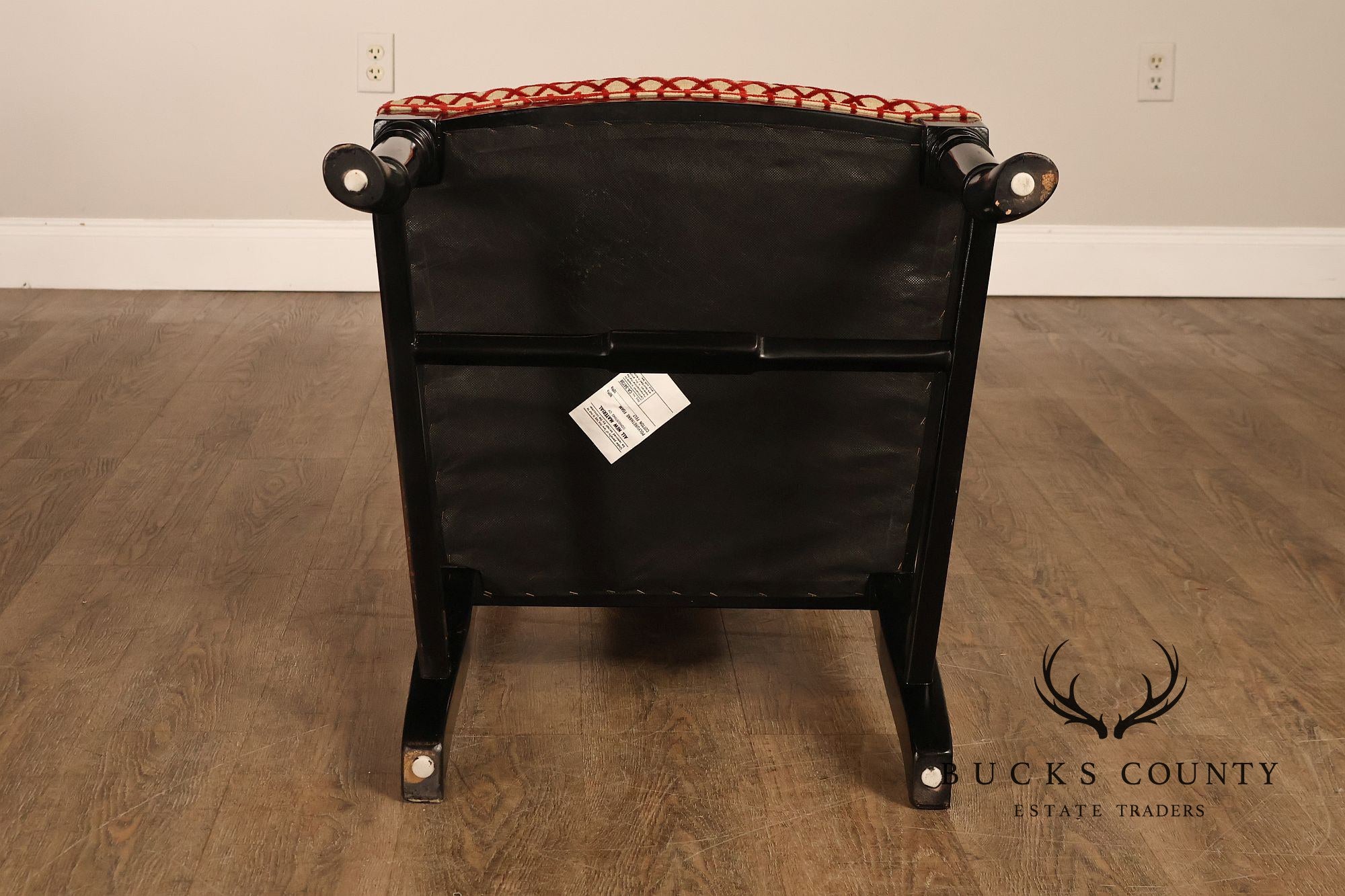 12 Custom Black Lacquered Asian Inspired Dining Chairs