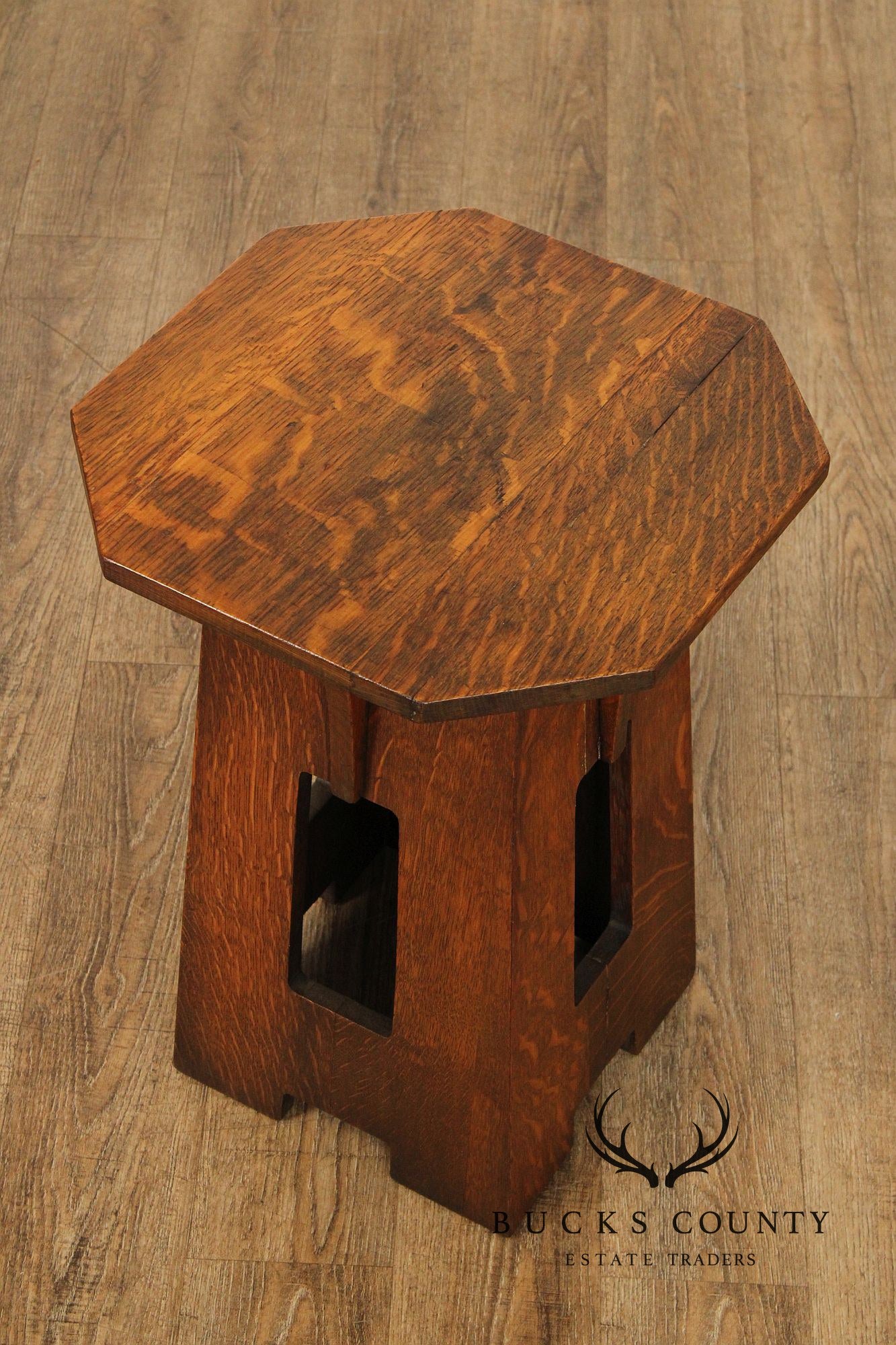 Limbert Antique Mission Oak Tabouret