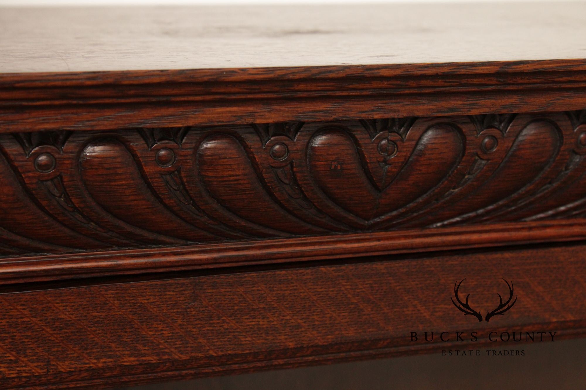 Antique Victorian Oak Barley Twist Bookcase