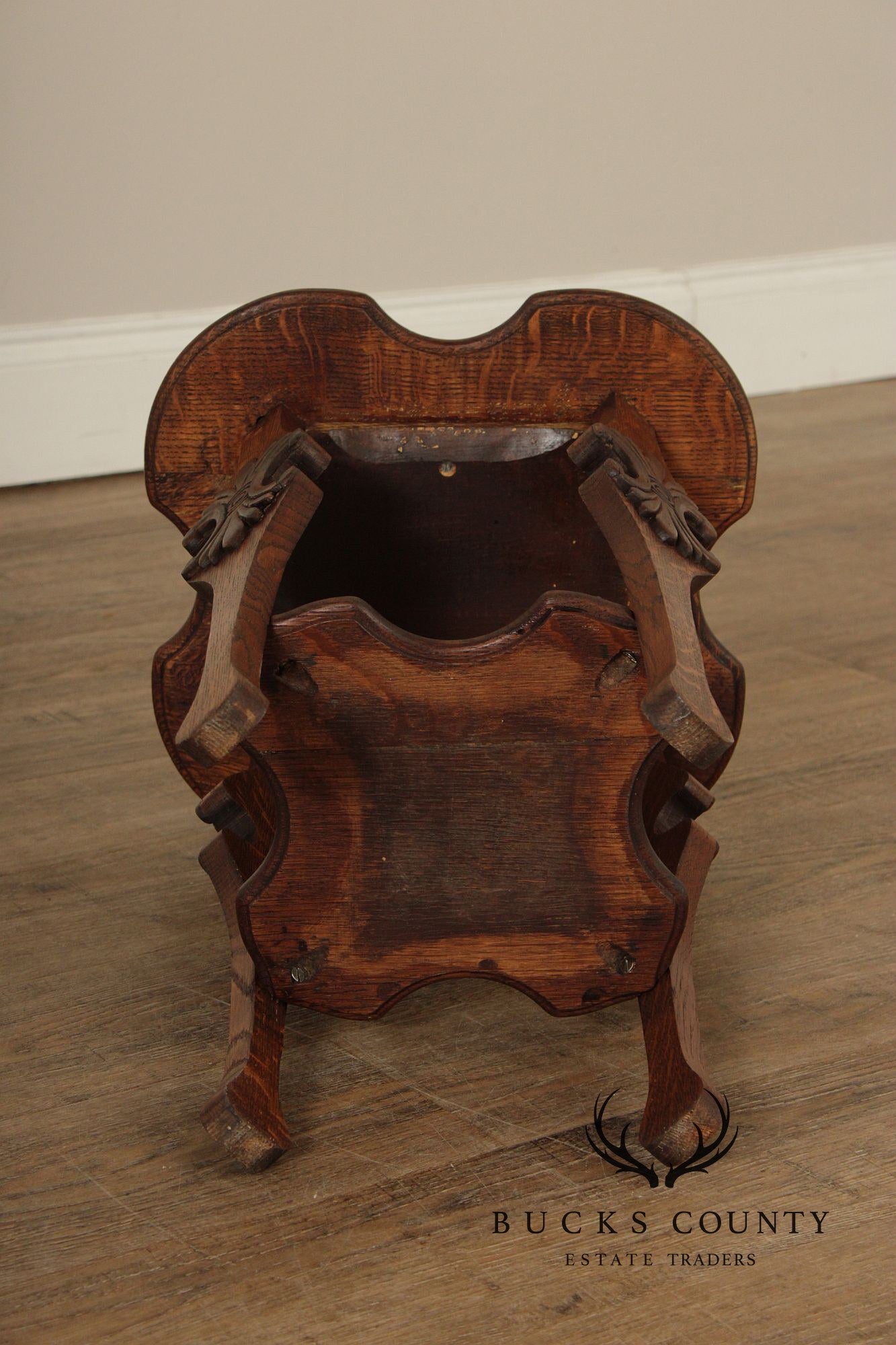 Antique Arts and Crafts Oak Tabouret