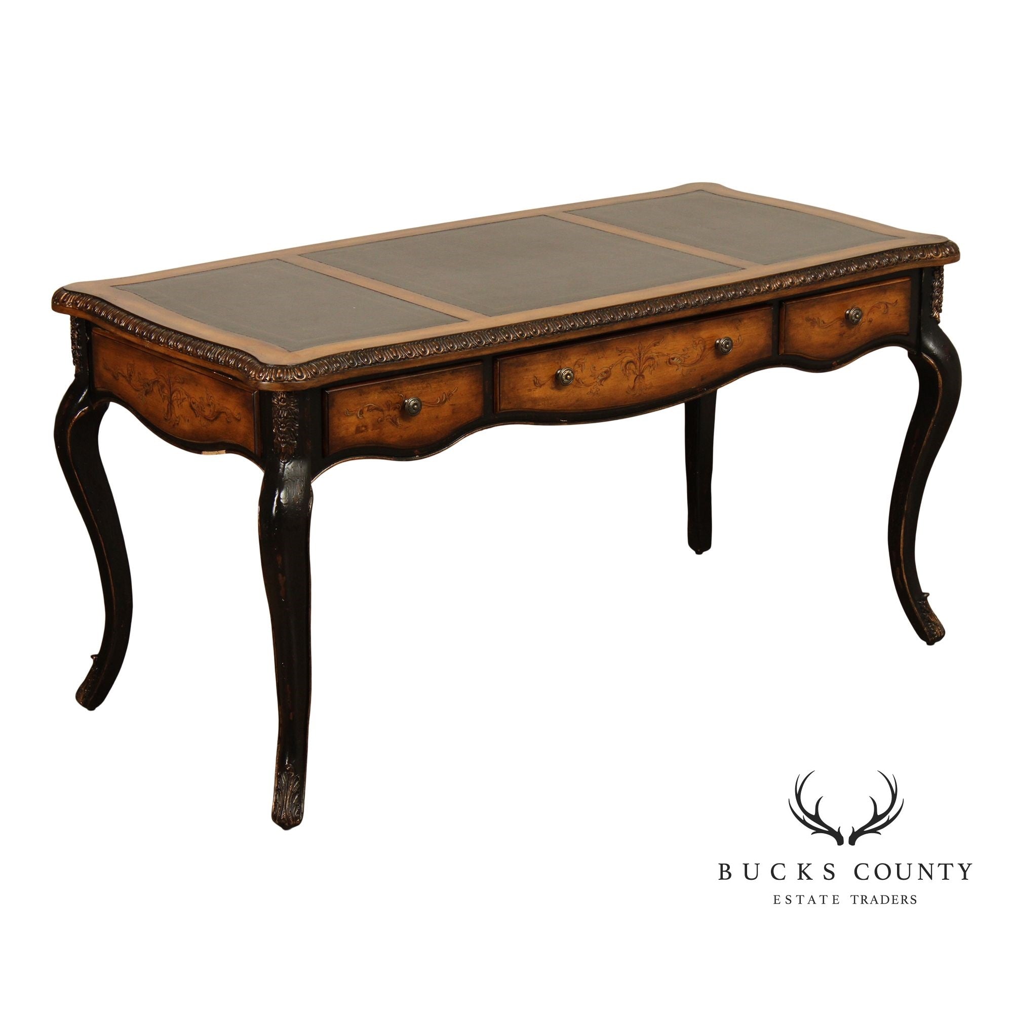 Hooker Furniture Louis XV Style Leather Top Desk