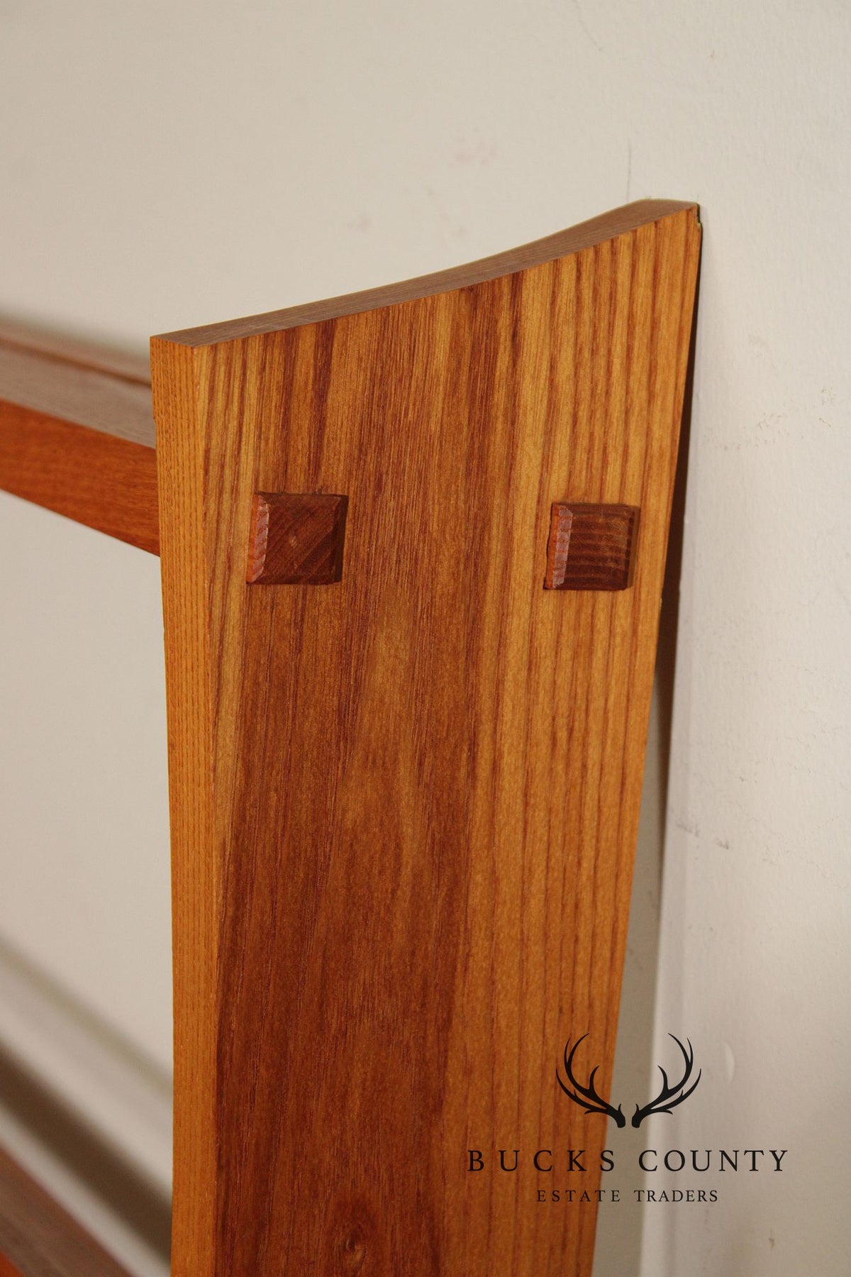 Mission Oak Arts And Crafts Pair Of Wall Mounted Bookshelves