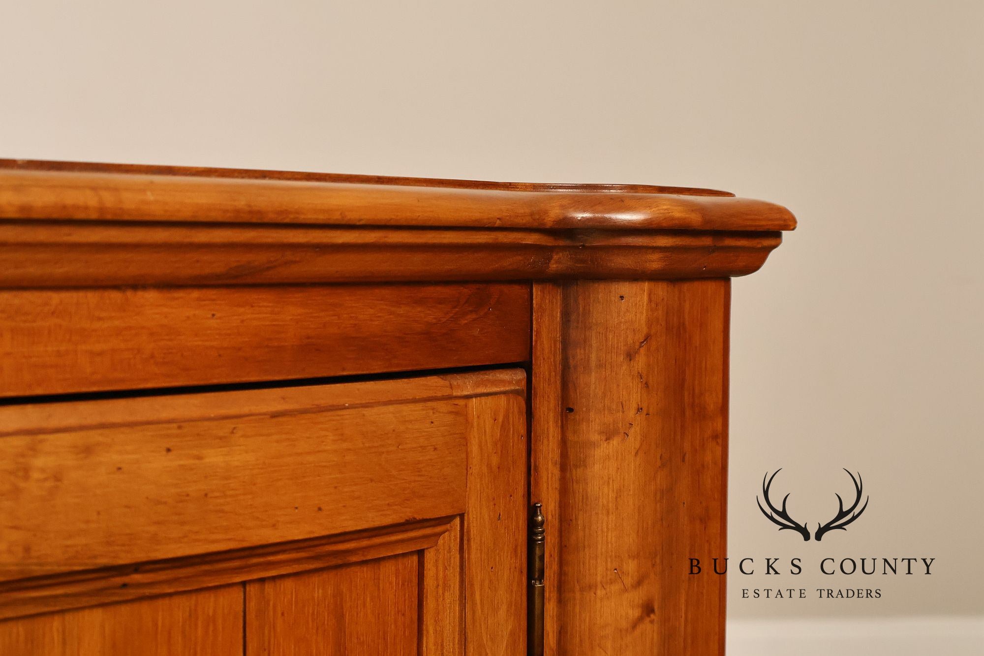 Ethan Allen French Country Style 'Legacy' Maple Bowfront Server