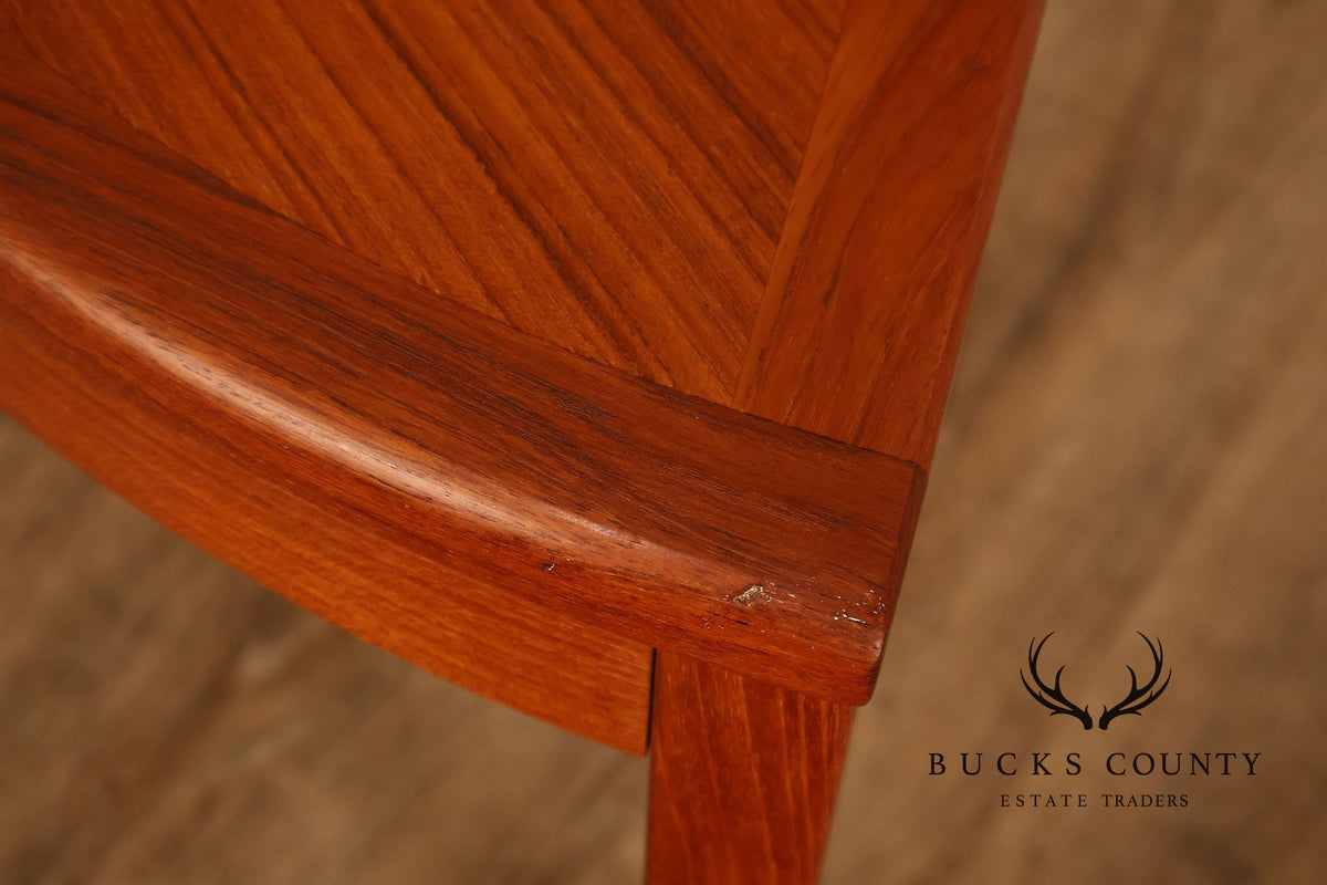 Andreas Tuck Danish Modern Teak Corner Side Table
