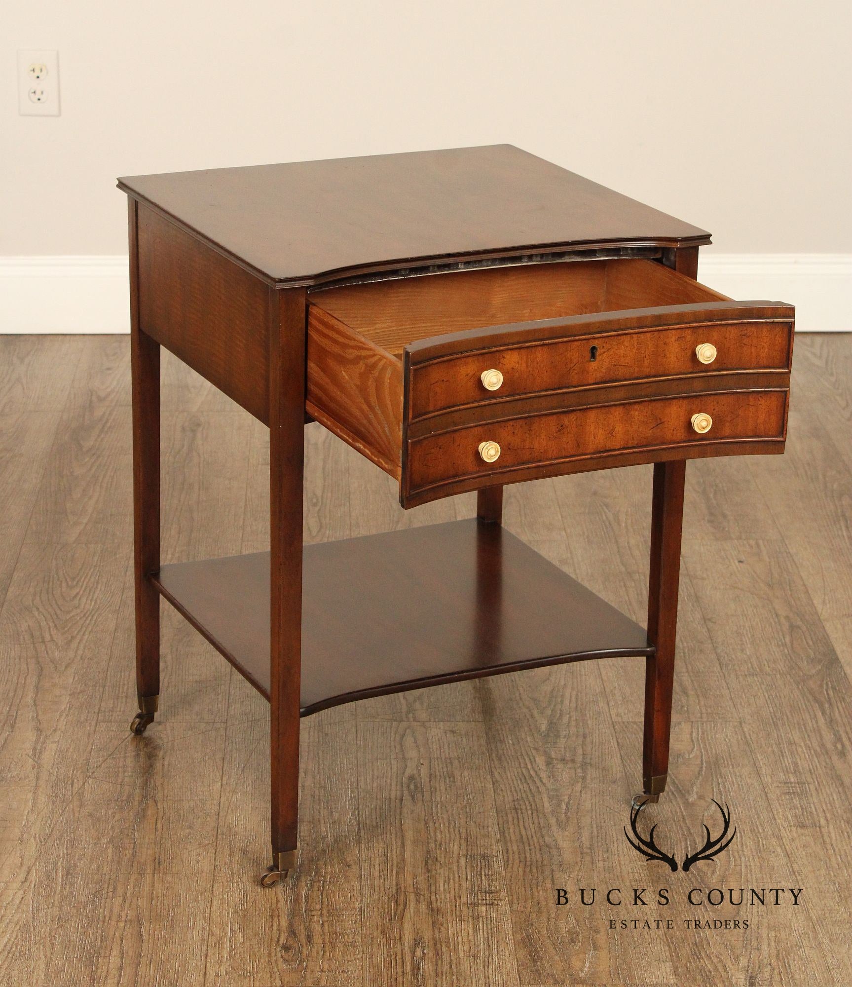 Kittinger Federal Style Mahogany One-Drawer End Table