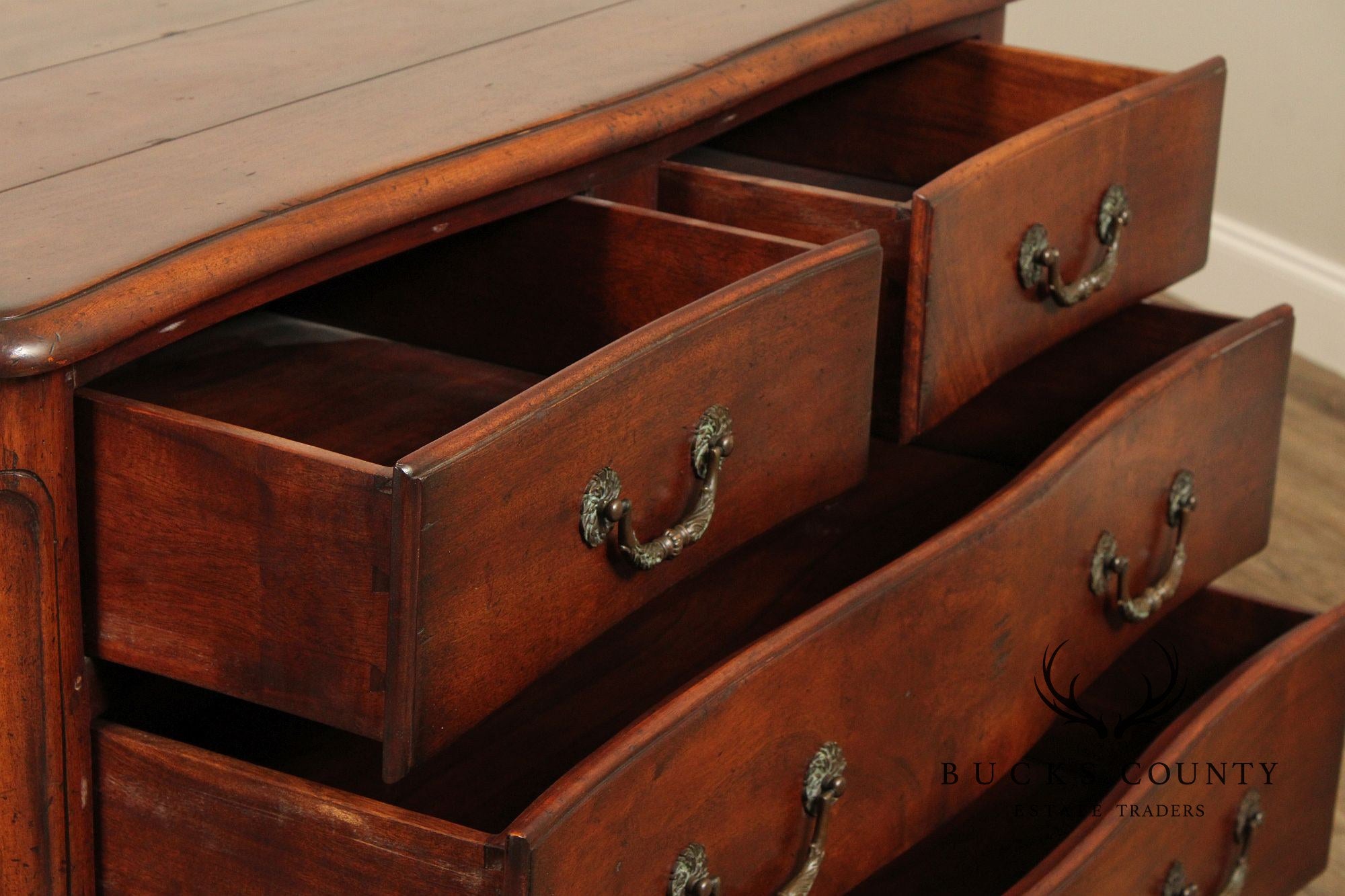 French Provincial Style Solid Mahogany Chest of Drawers