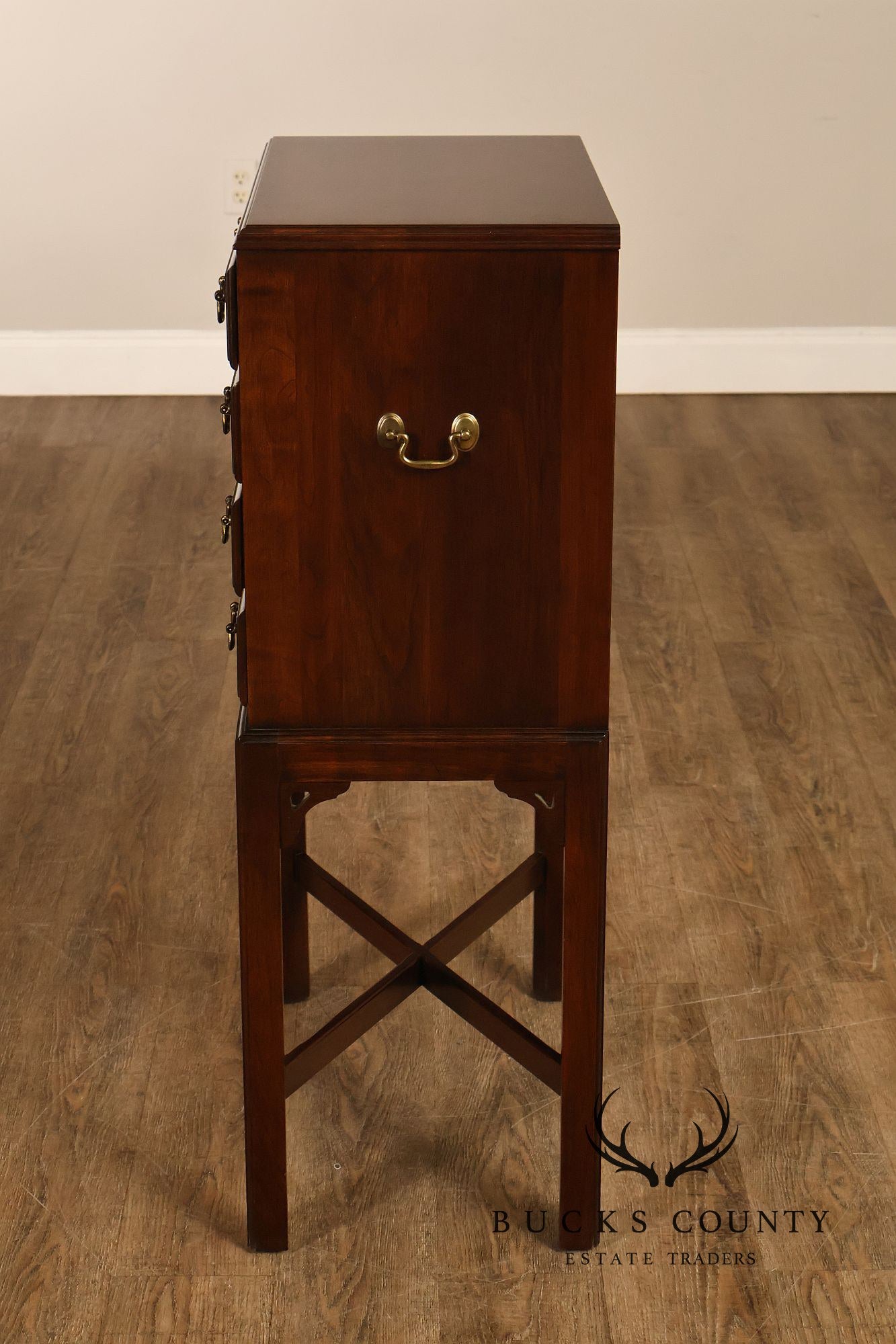 Ethan Allen 'Georgian Court' Cherry Silver Chest