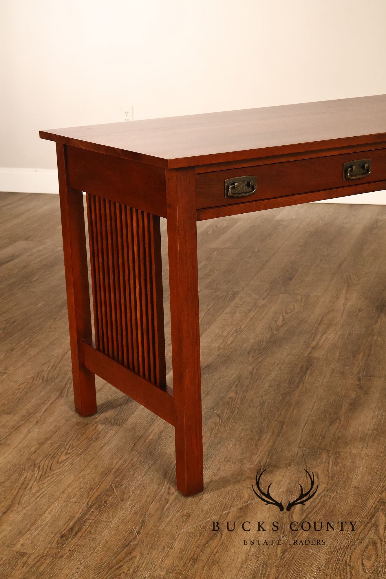Stickley Mission Collection Cherry Spindled Writing Desk