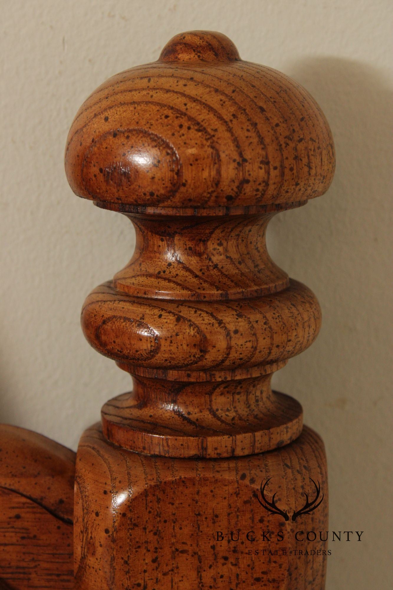 Lexington Victorian Style Carved Oak Queen Headboard