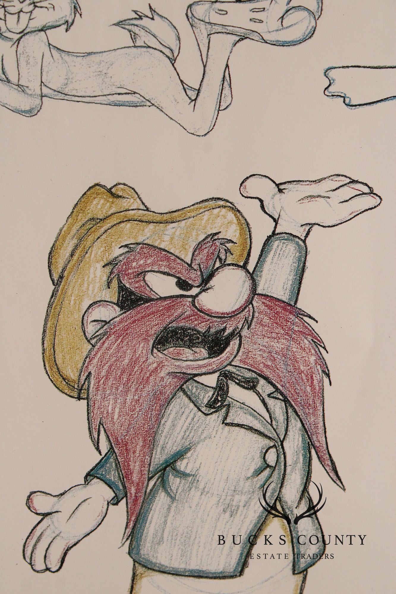 Virgil Ross Looney Tunes Character Sketch Lithograph