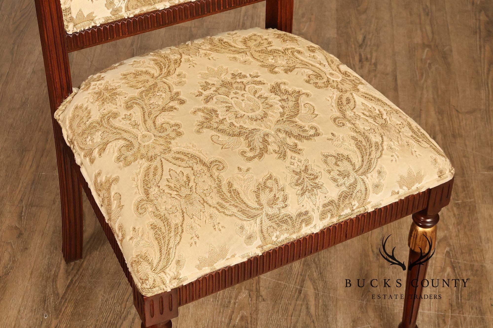 Sigla Furniture Louis XVI Style Set Of Eight Upholstered Dining Chairs