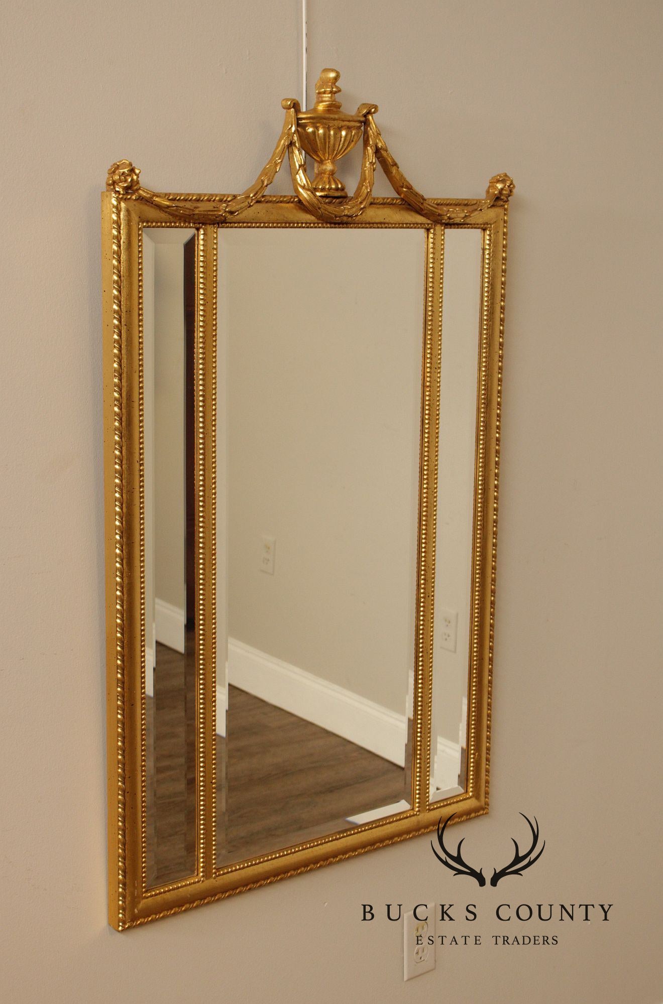 Ethan Allen Georgian Style Giltwood Mirror