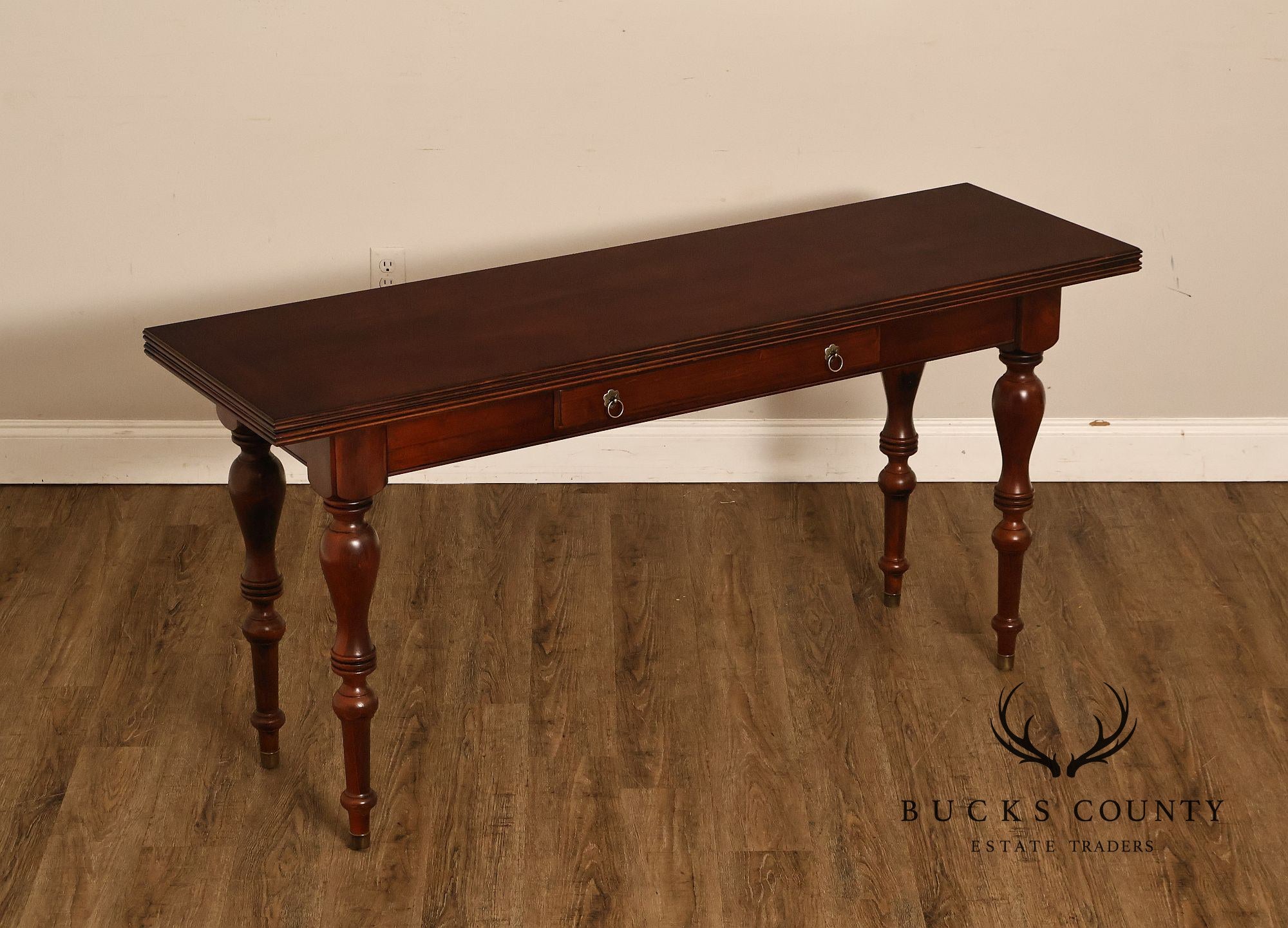 Ethan Allen British Classics Cherry Flip Top Console Dining Table