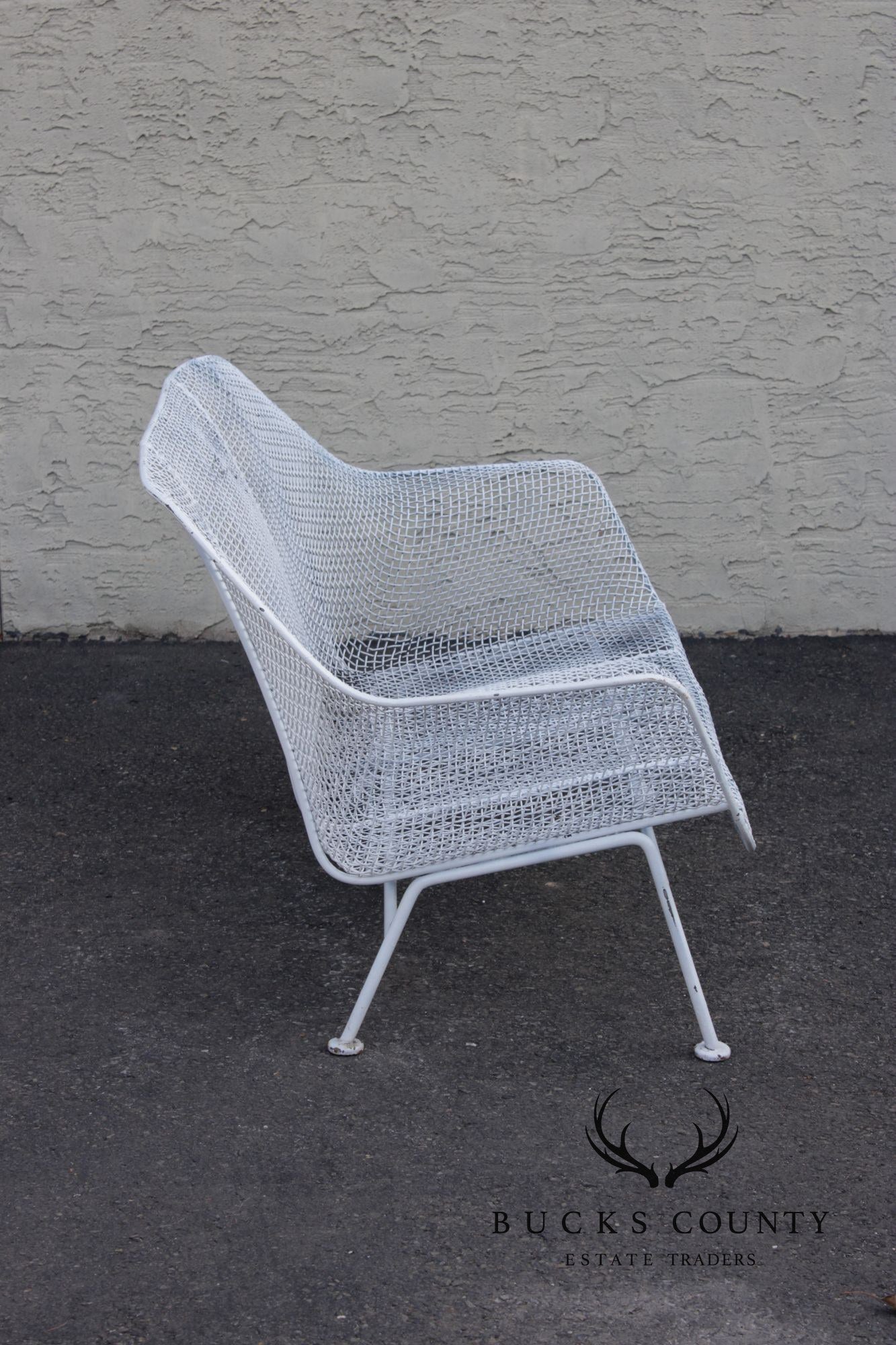 Russell Woodard Mid Century Modern 'Sculptura' Wrought Iron Settee