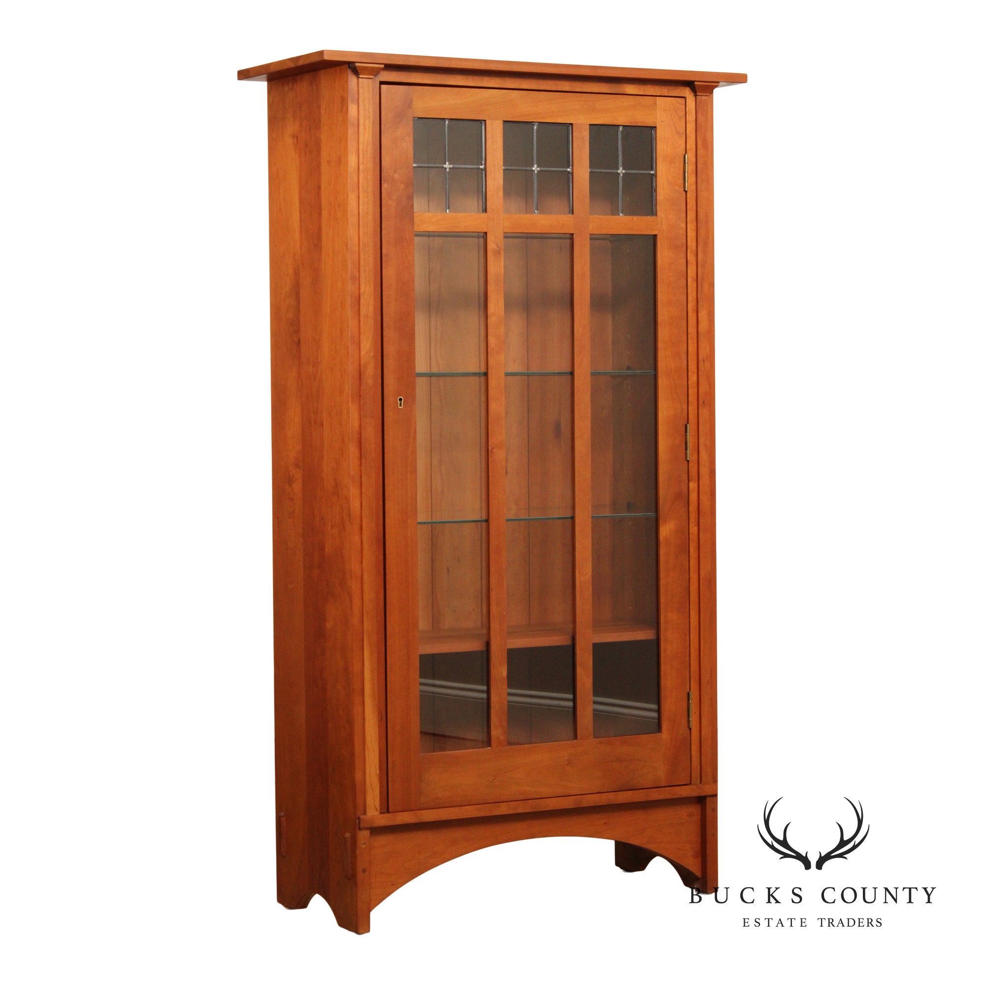 Stickley Mission Collection Single Door Cherry Bookcase