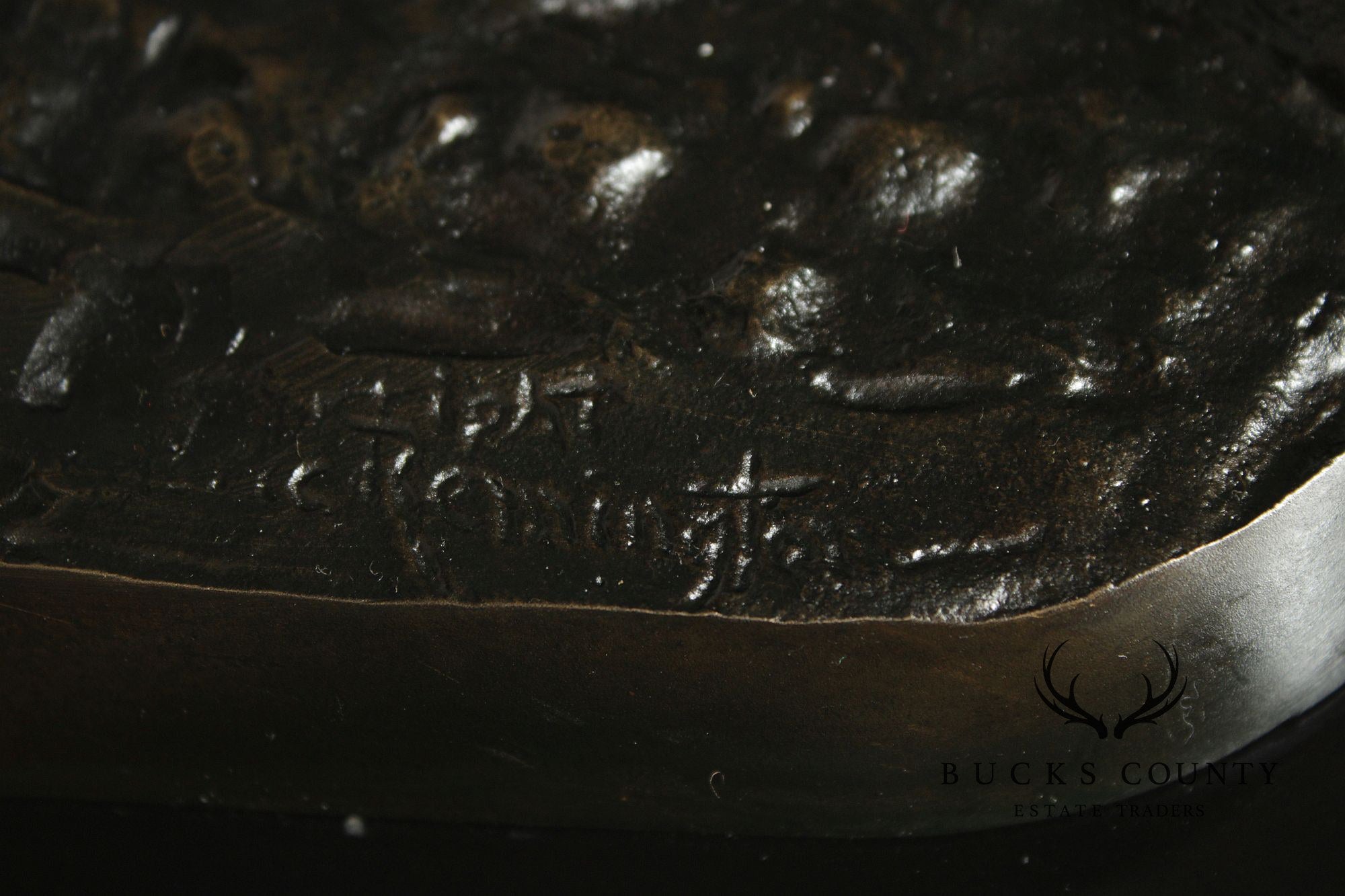 Frederic Remington Bronze Statue, 'Bronco Buster'