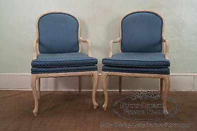 Quality Pair of Faux Naturalistic Carved Arm Chairs (B)