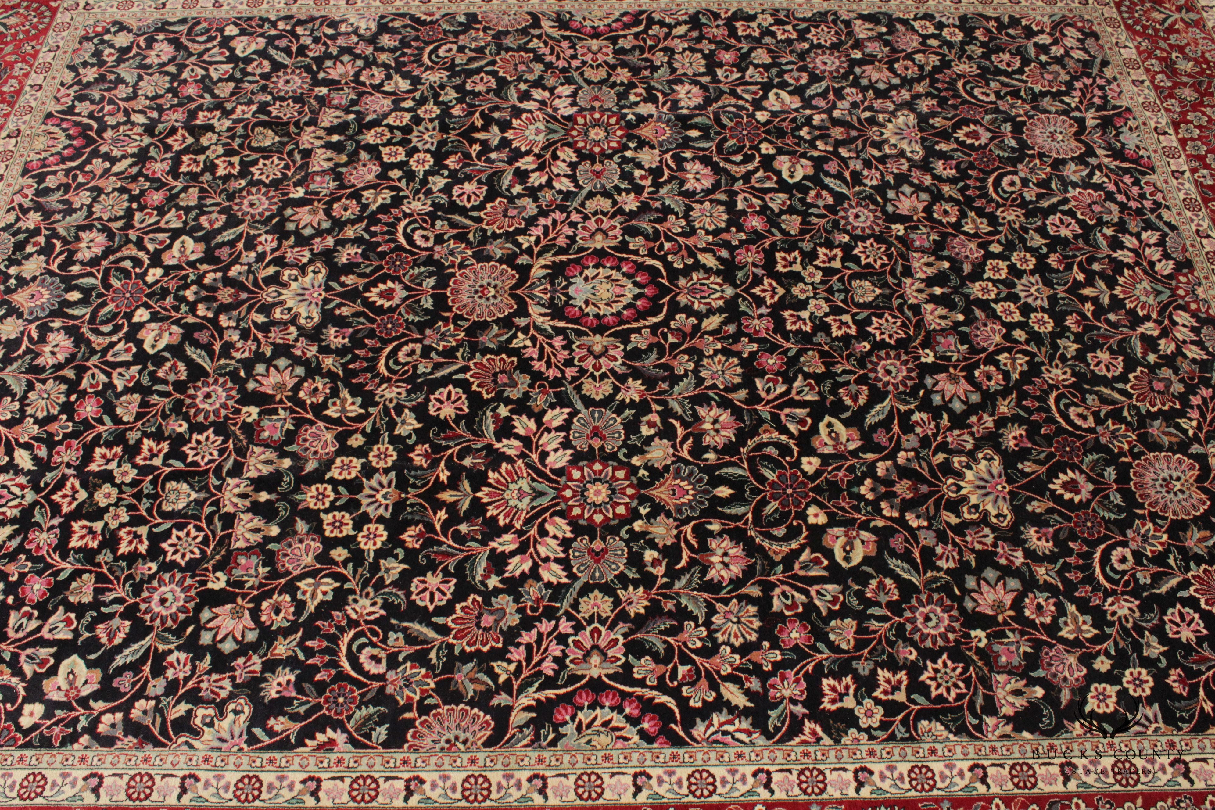 Persian Tabriz Hand-Tied Area Rug, 11' x 8'