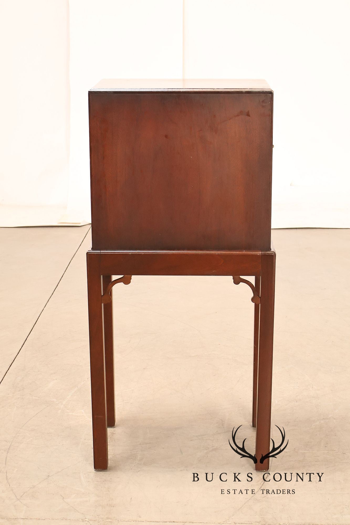 Madison Square Chippendale Style Mahogany Silver Chest On Stand
